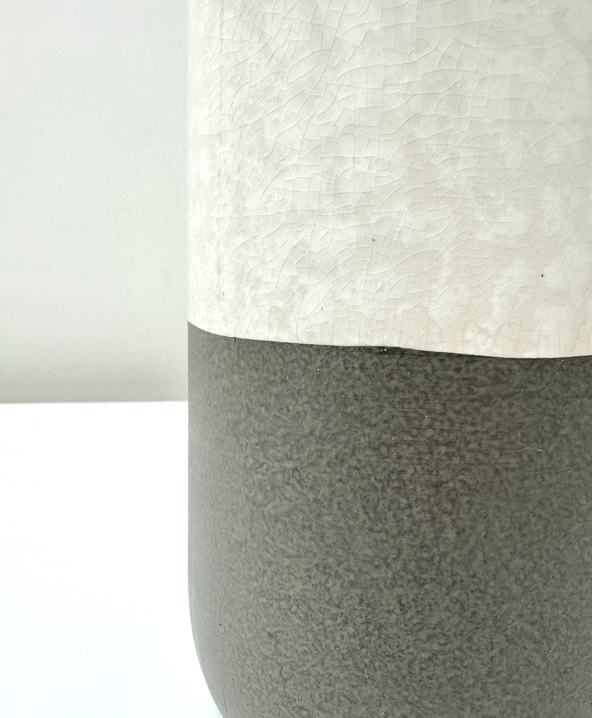Cream Crackle Glaze Vase