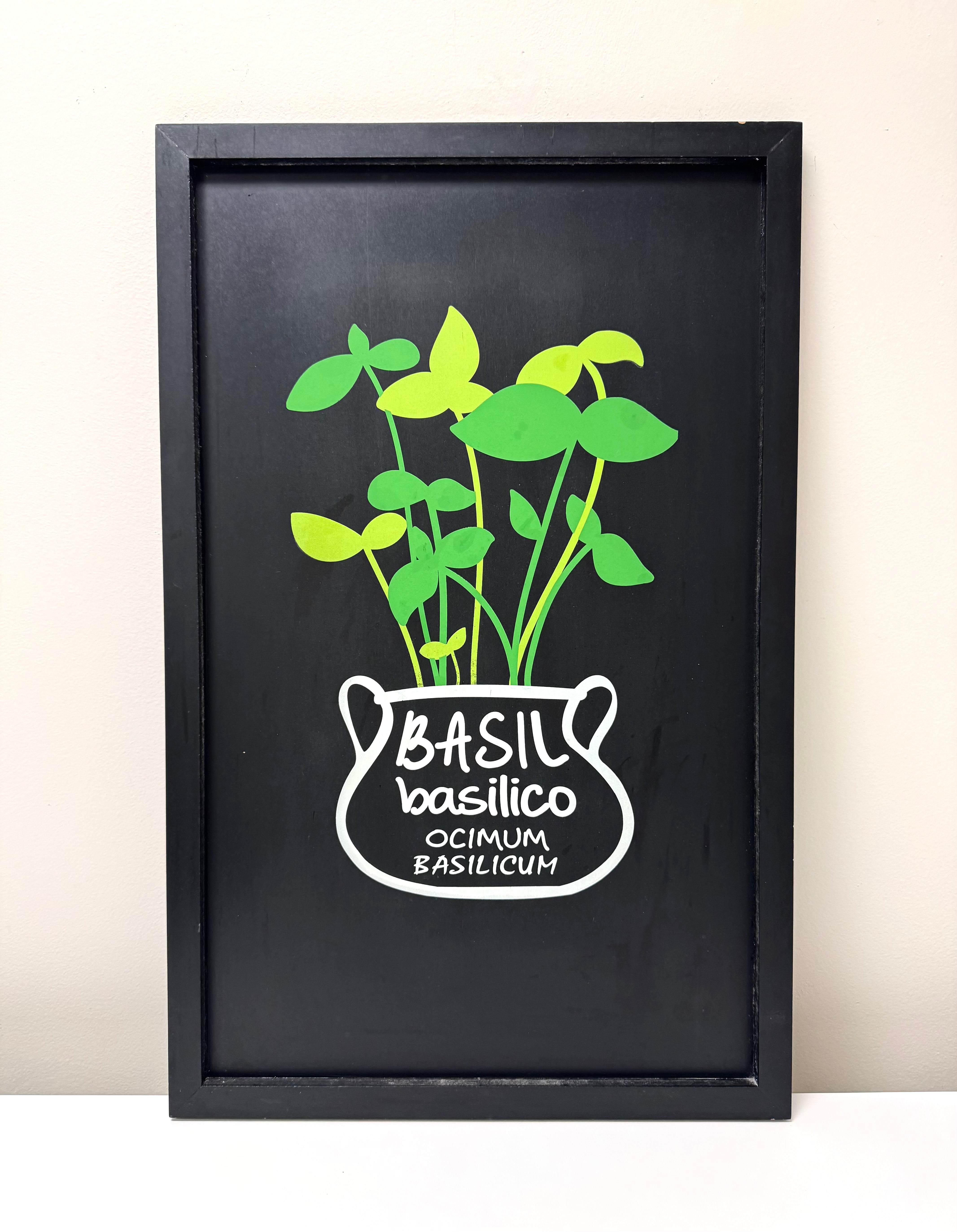 'Basil' Black Wall Decor