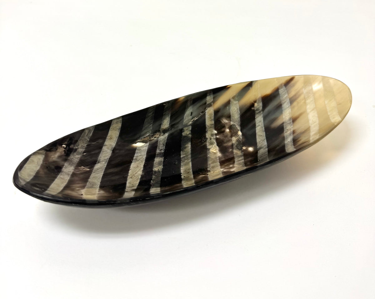Striped Faux Horn Dish
