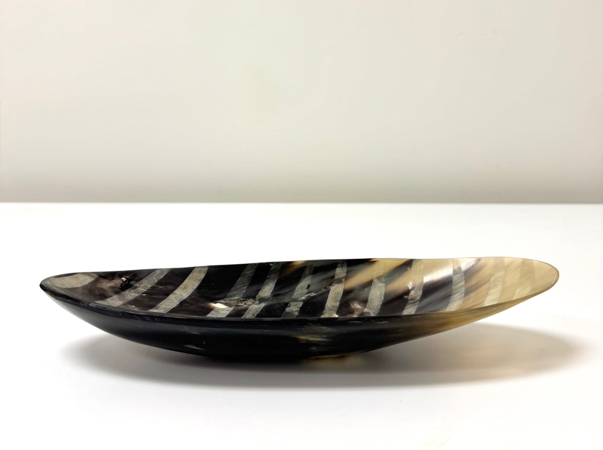 Striped Faux Horn Dish