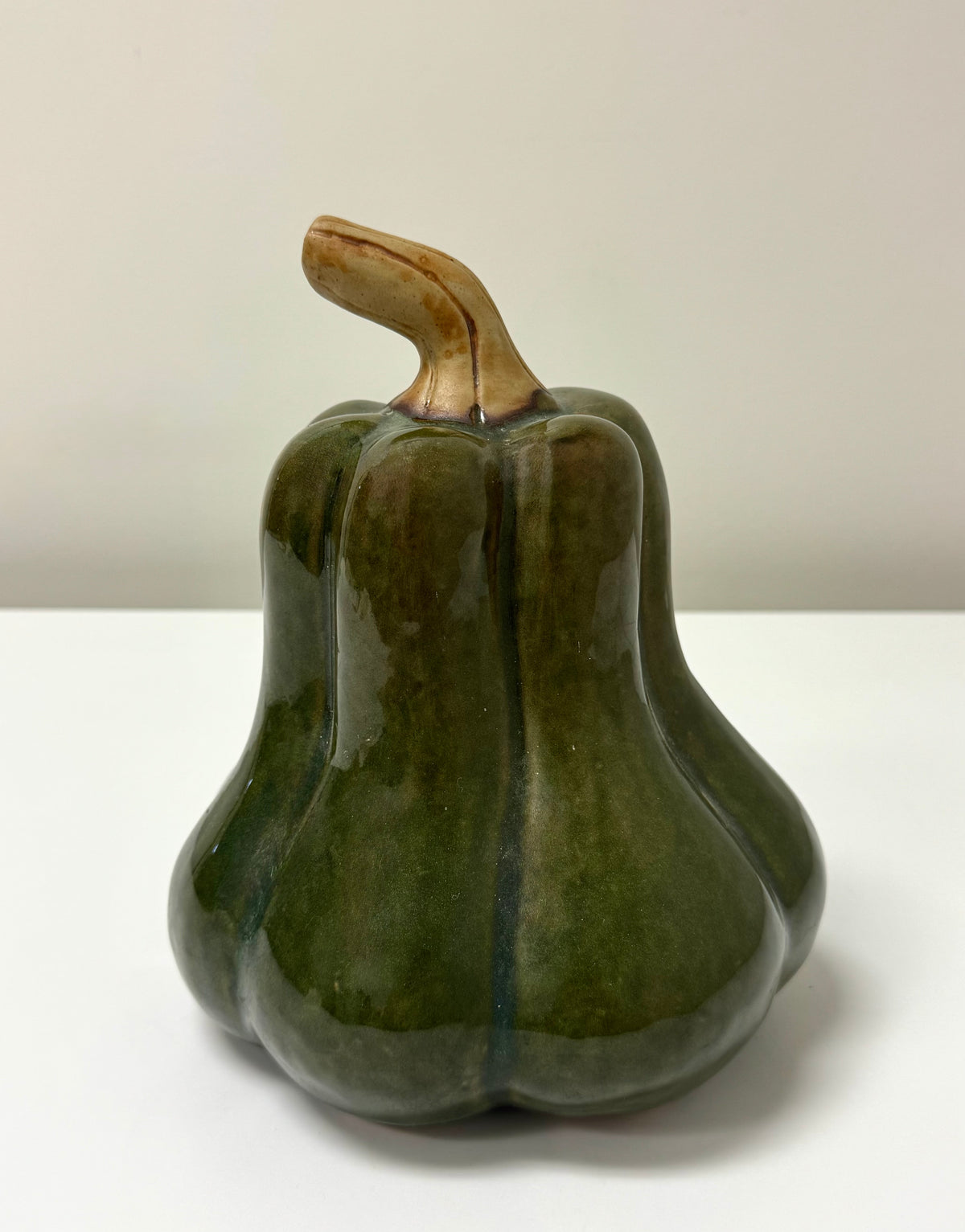Olive Green Ceramic Gourd