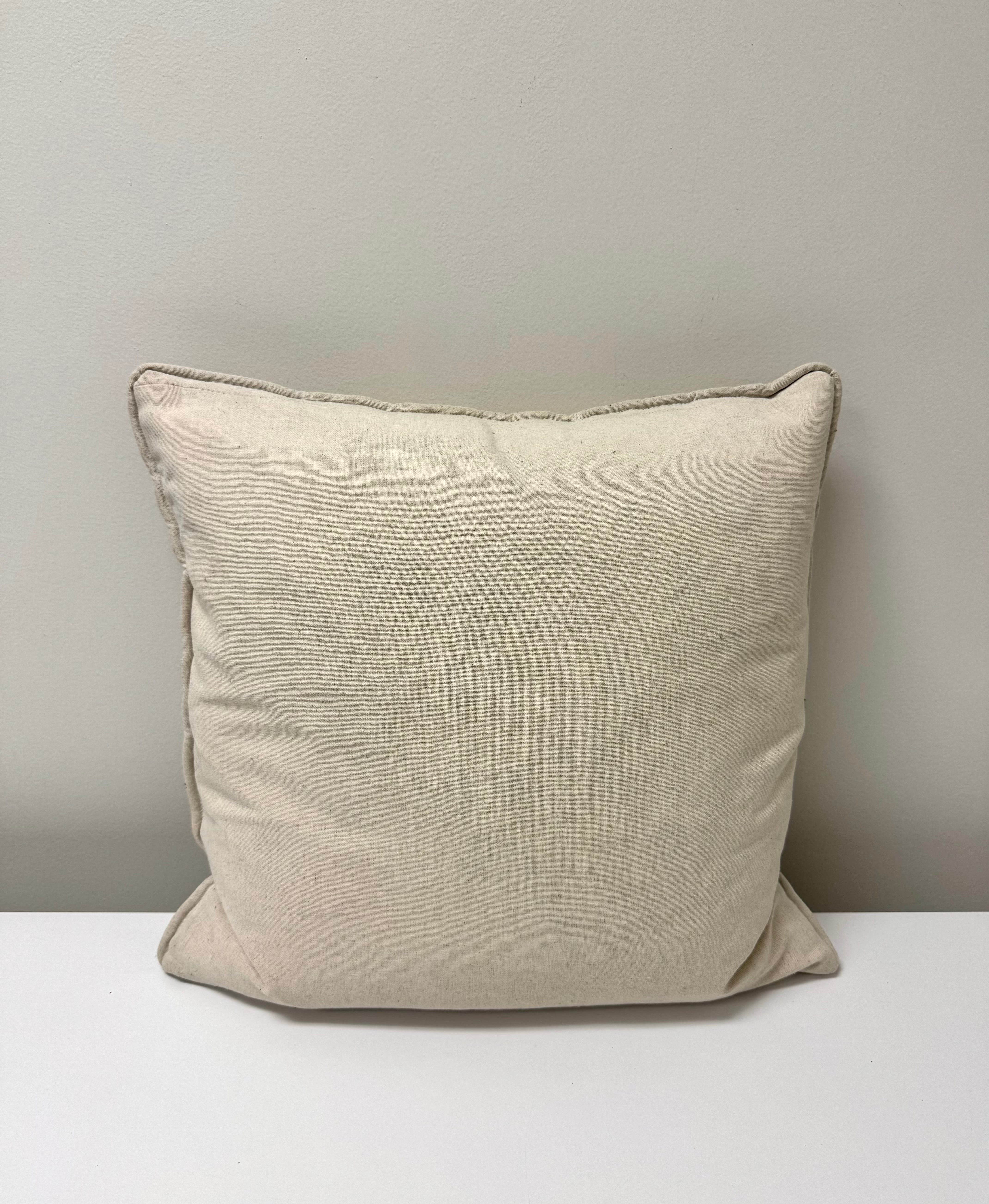 Gray & Pale Pink Toile 19" Pillow