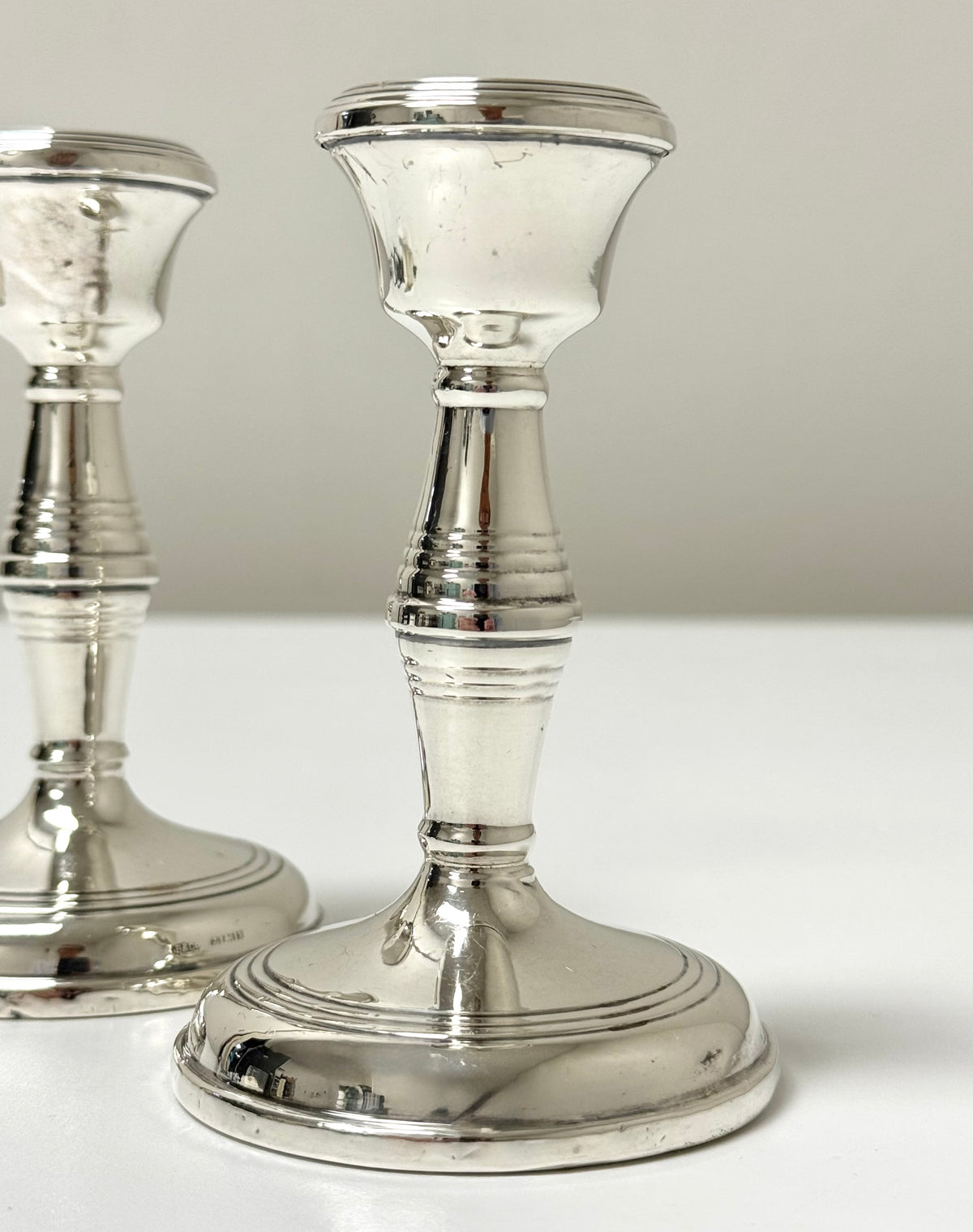 Vintage Sterling Candle Holders Set of 2
