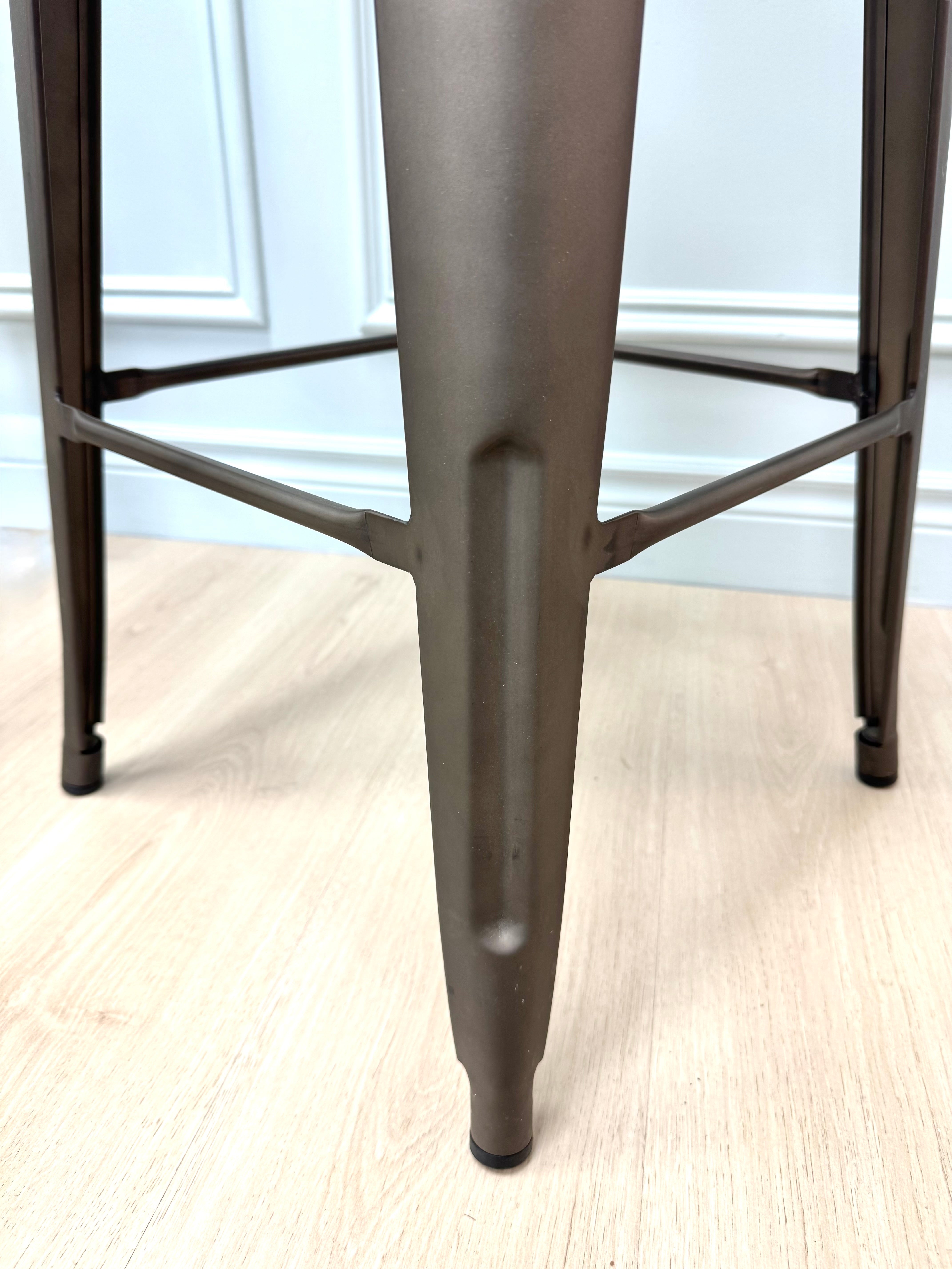 Graphite Metal Bar Stools Set of 2