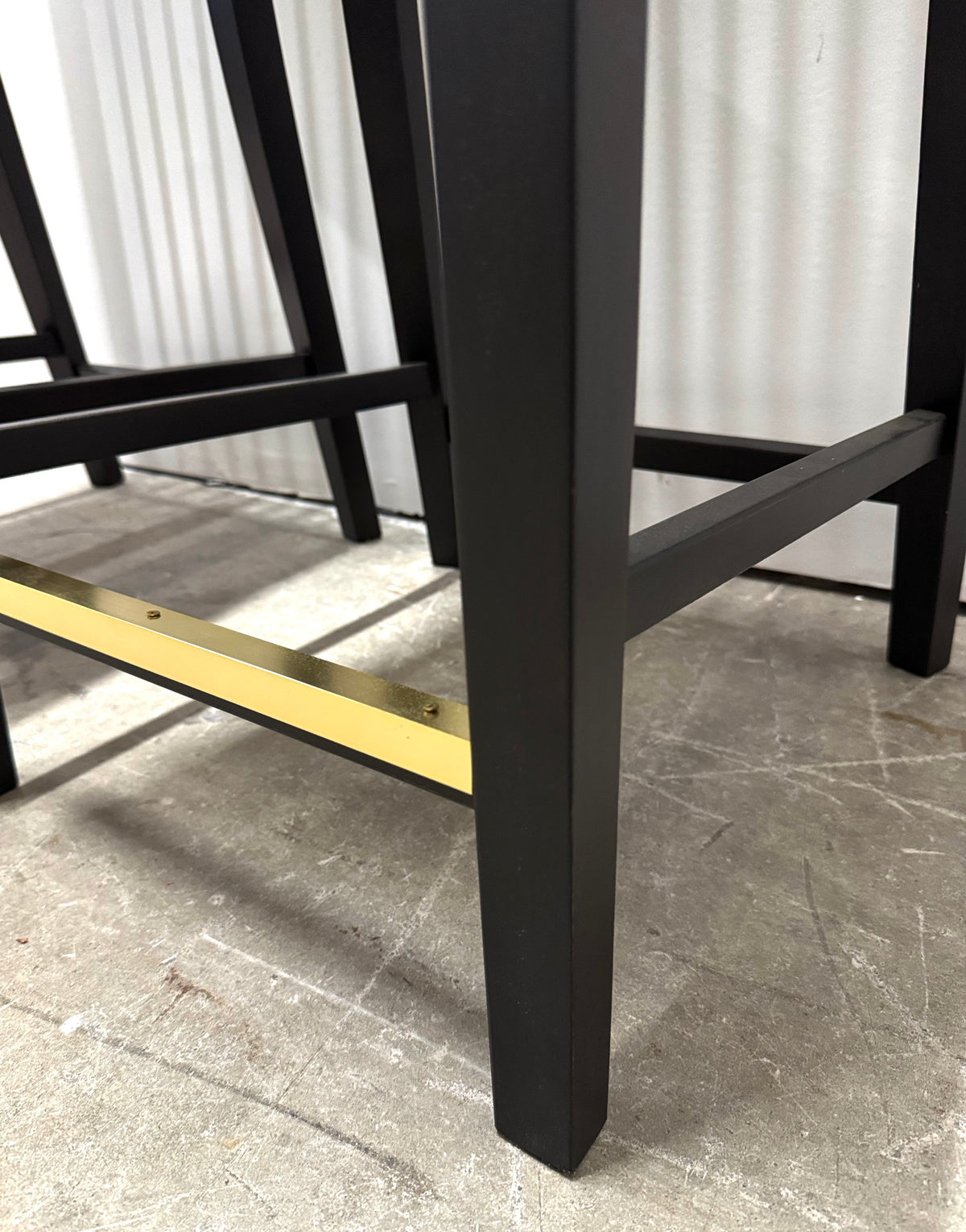 Openwork Slat Back Counter Stools Set of 2