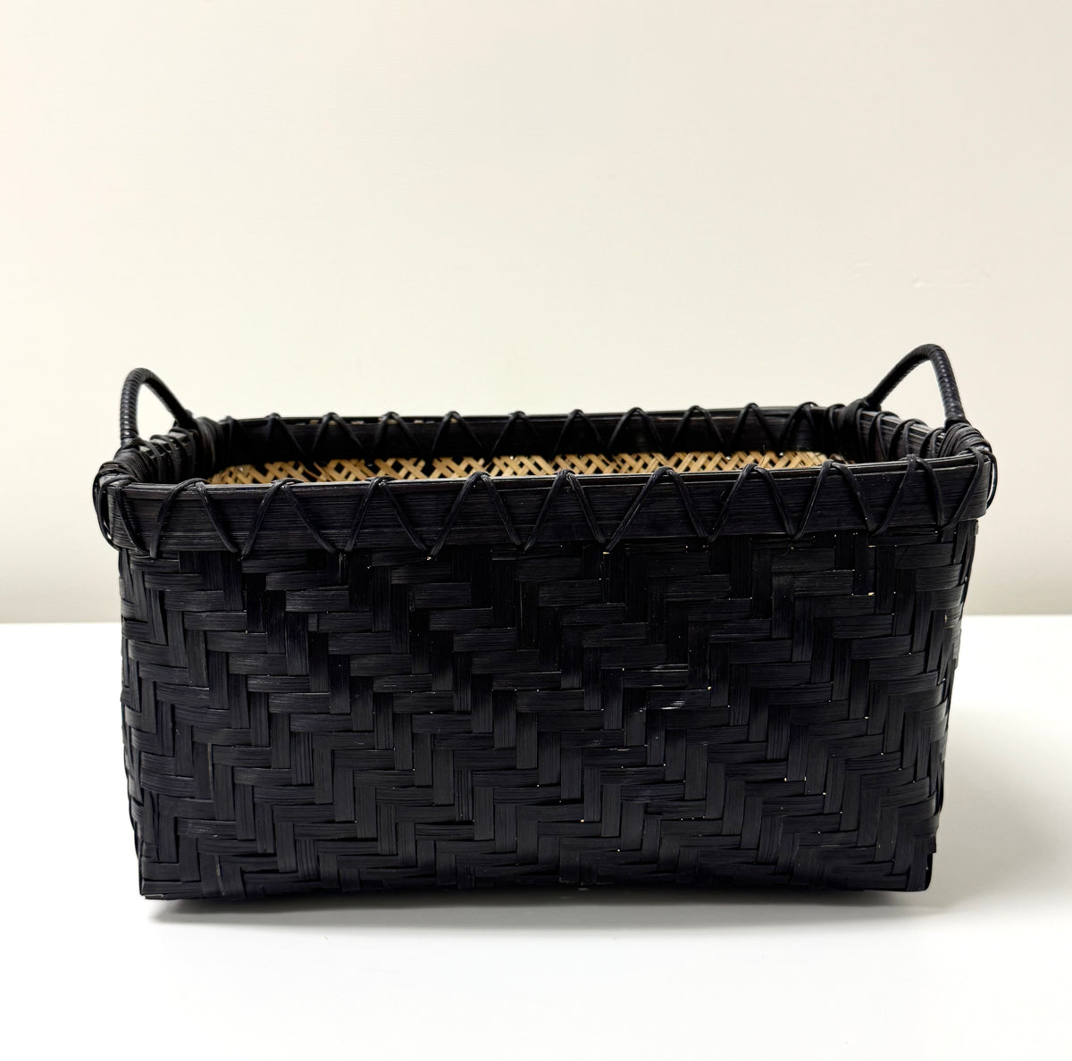 Black Weave Basket