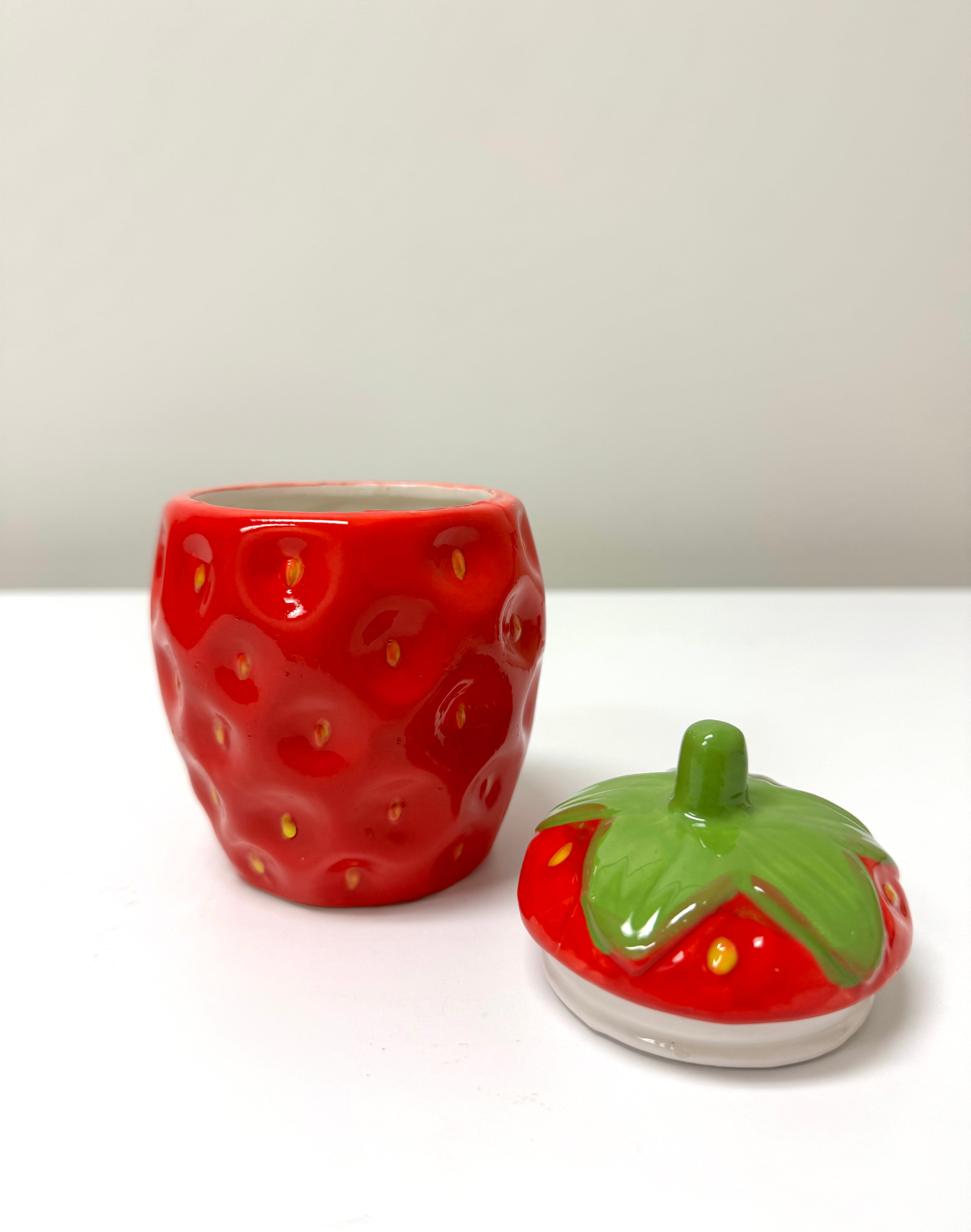 Strawberry Lidded Jar