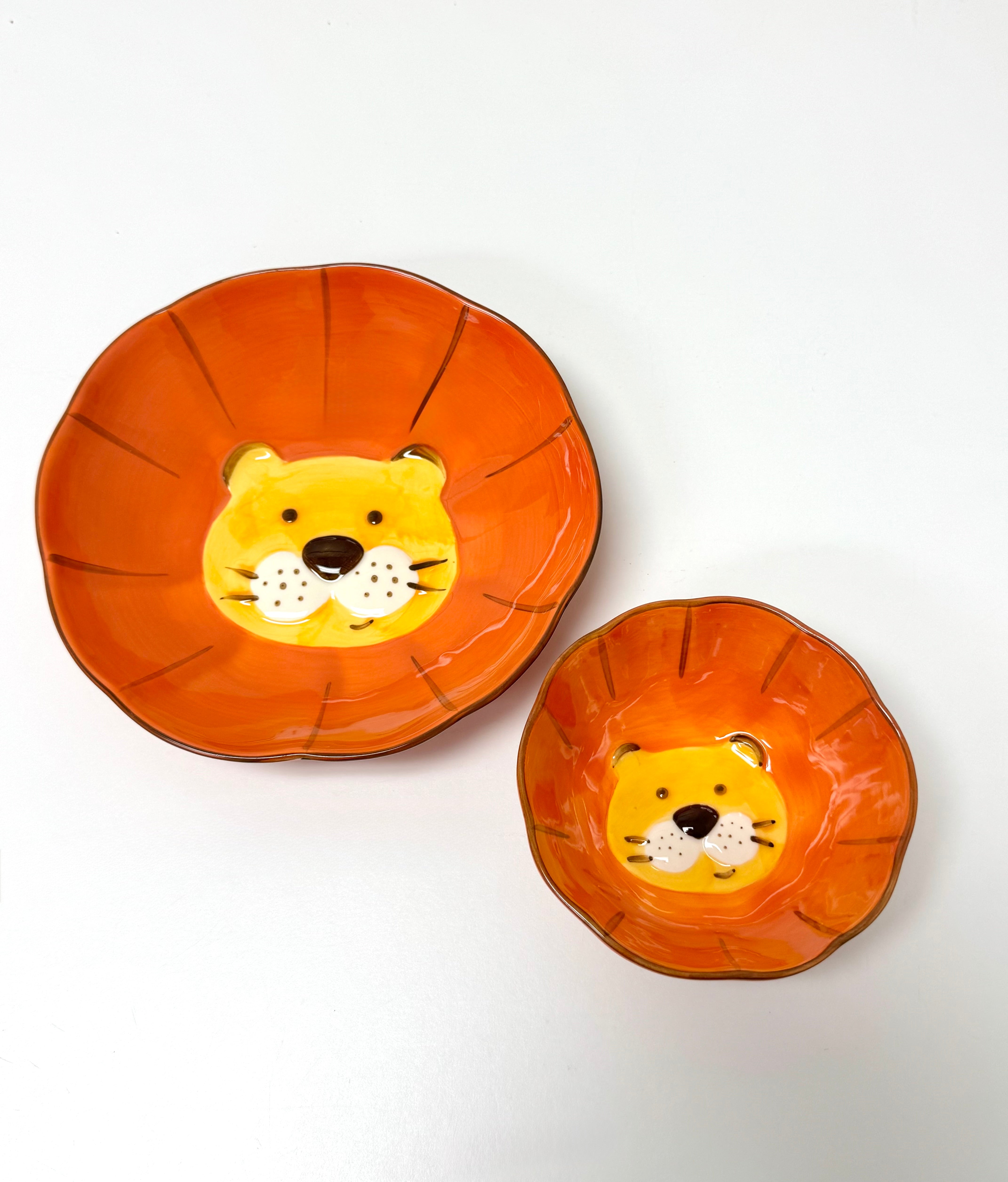 Lion Ceramic Bowls Set