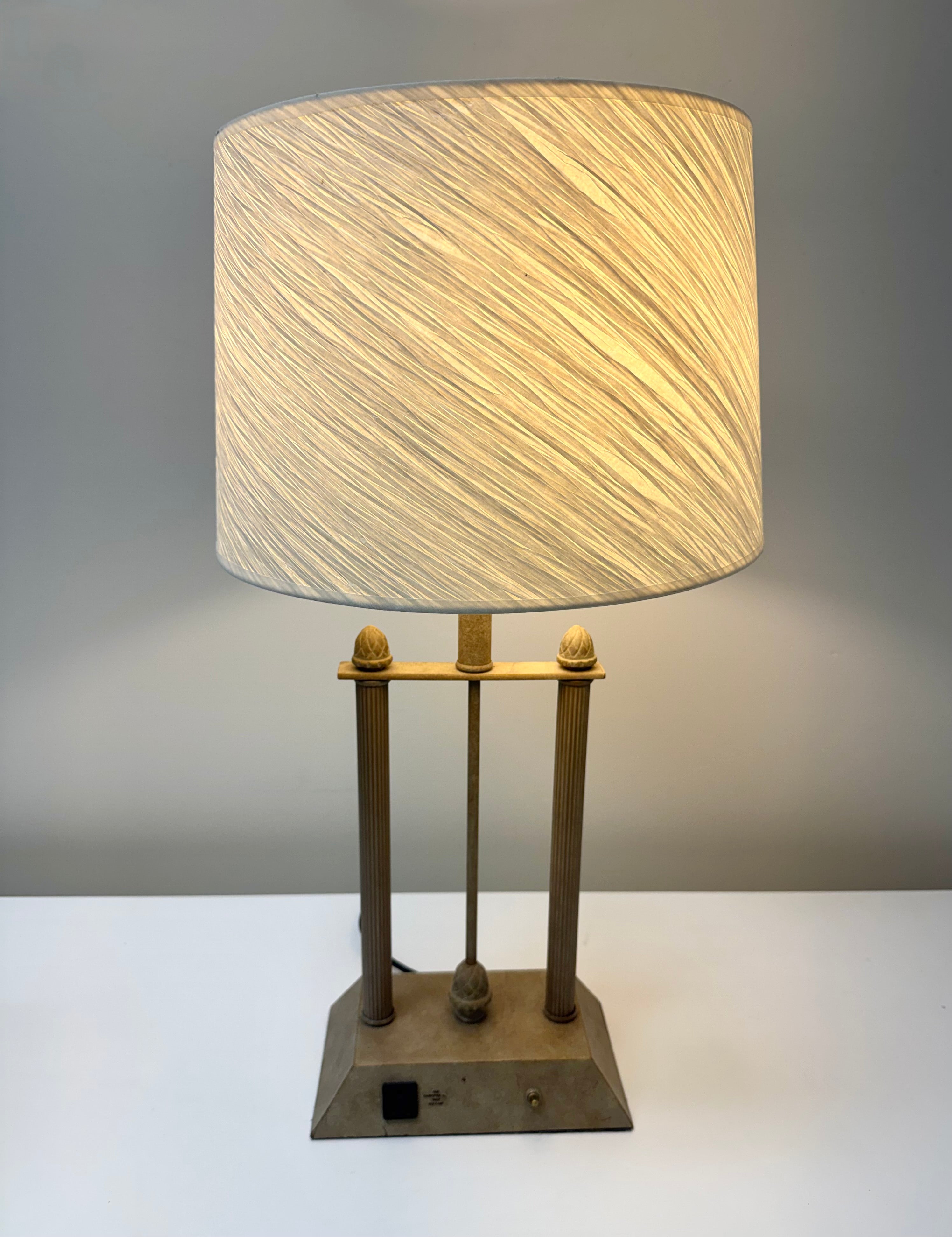 Neoclassical Double Column Lamp