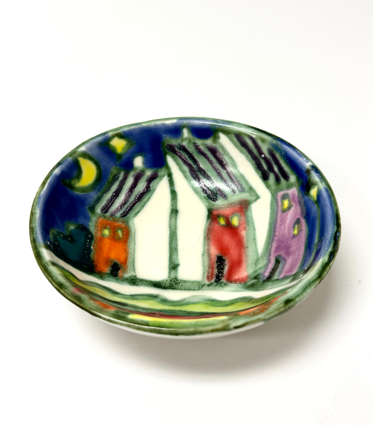 Hand-painted Ceramic Bowls Set of 2