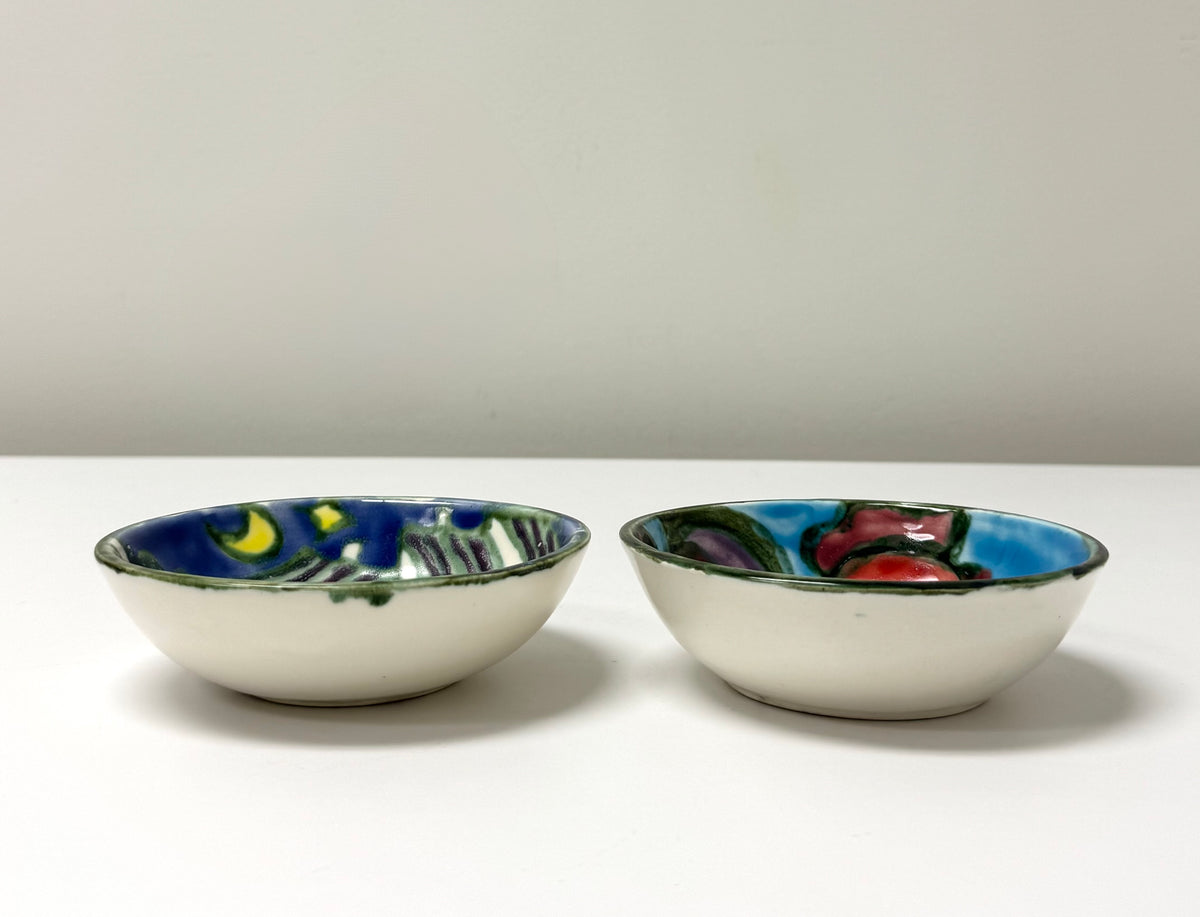 Hand-painted Ceramic Bowls Set of 2