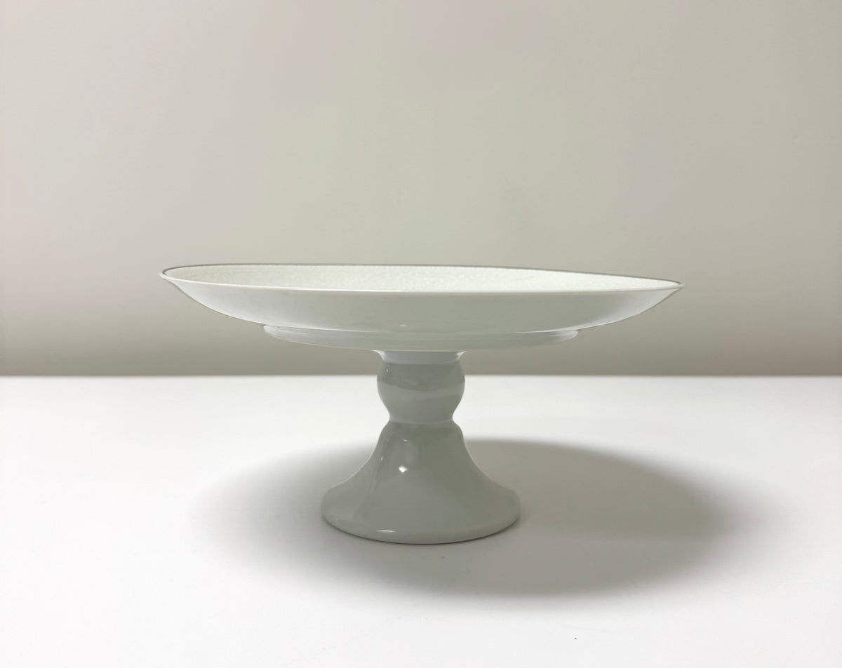 Embossed Floral Cake Plate