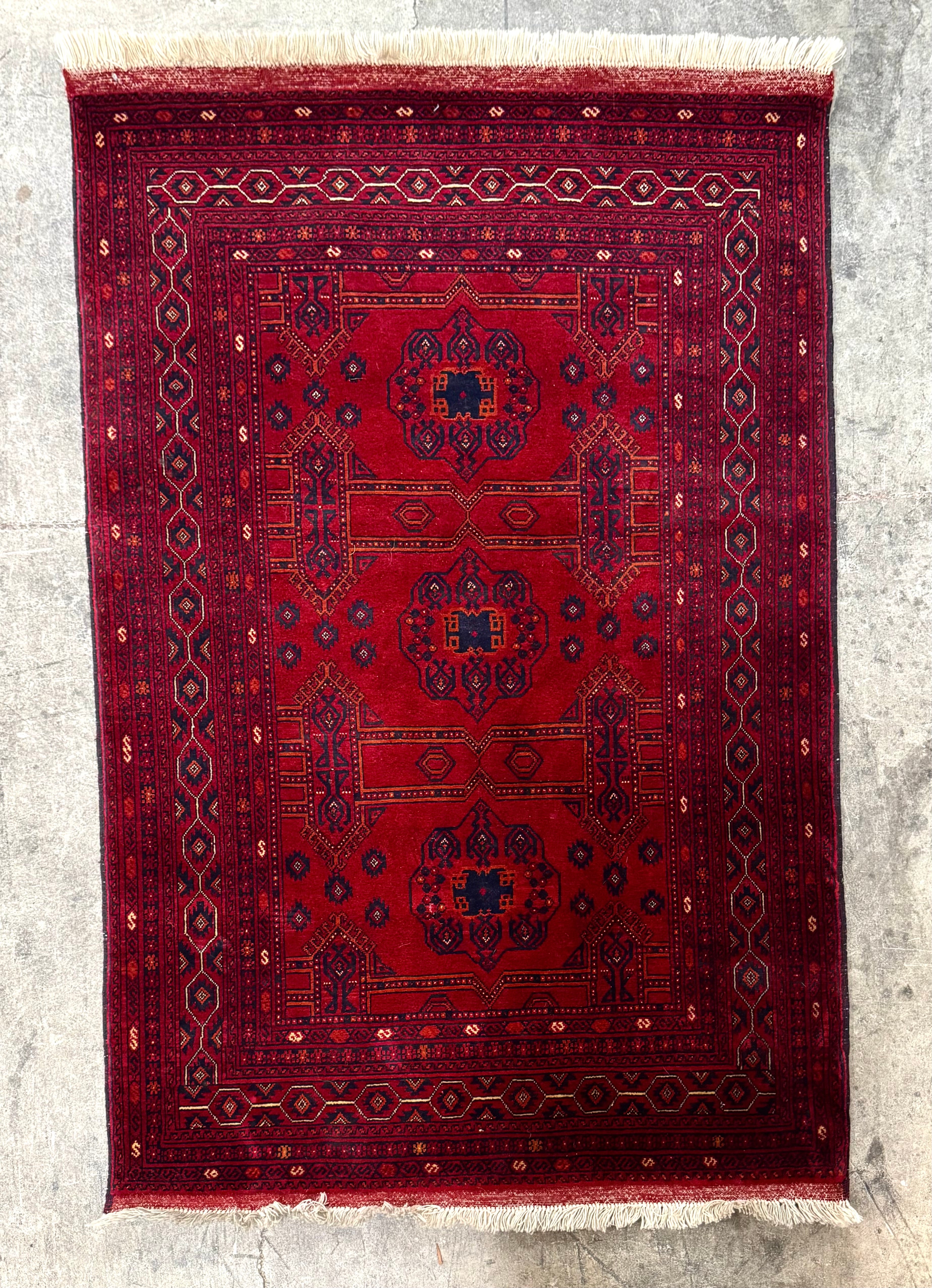Khal Mohammadi Deep Red 40" x 60" Rug