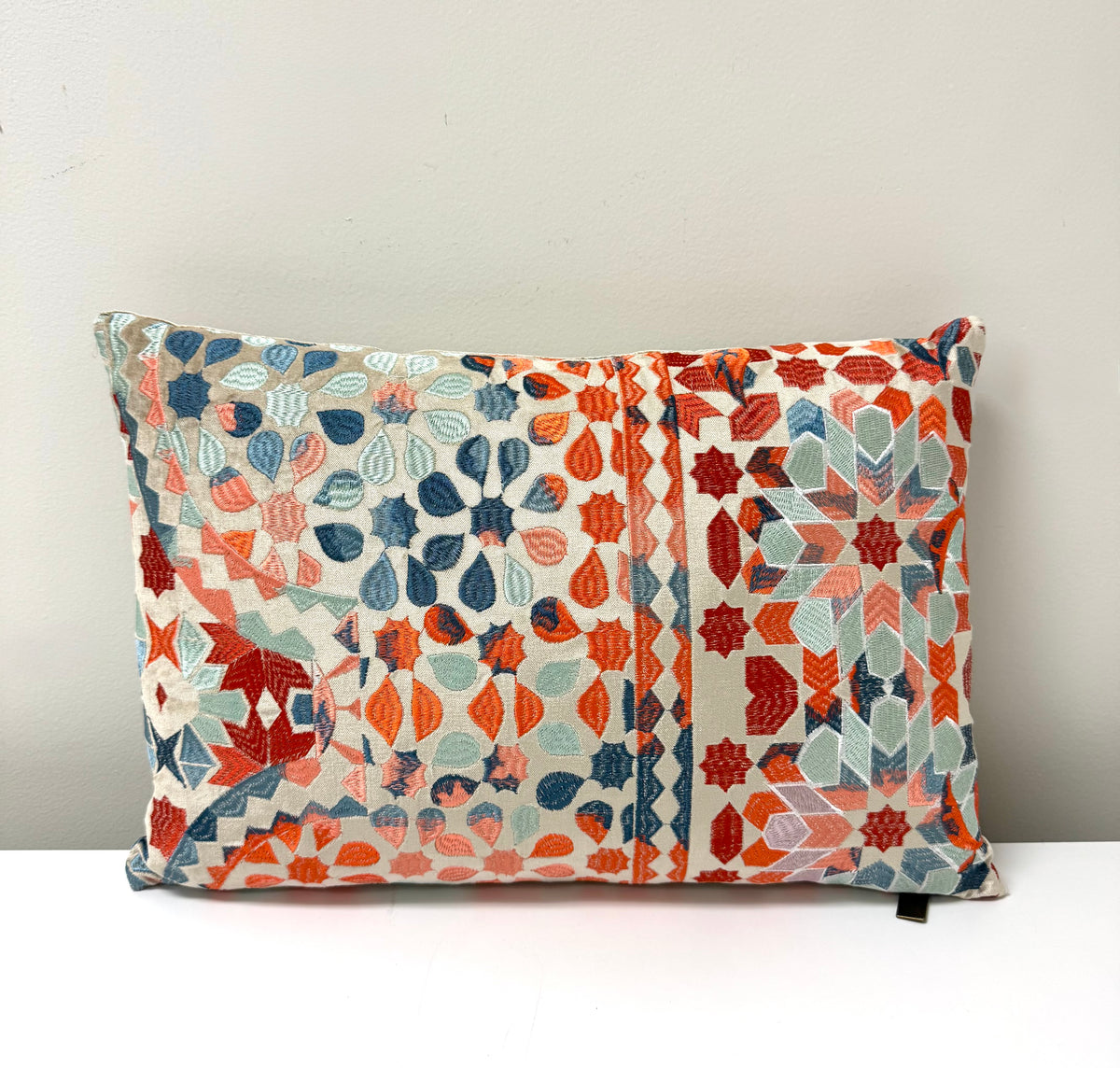 BOMBAY Geometric Floral 19" x 13" Pillow