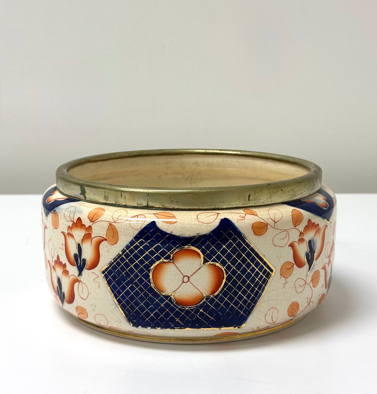 Antique English Imari Centrepiece Bowl