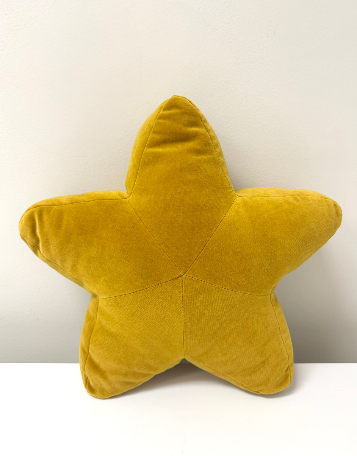 Gold Velvet 15" Star Pillow