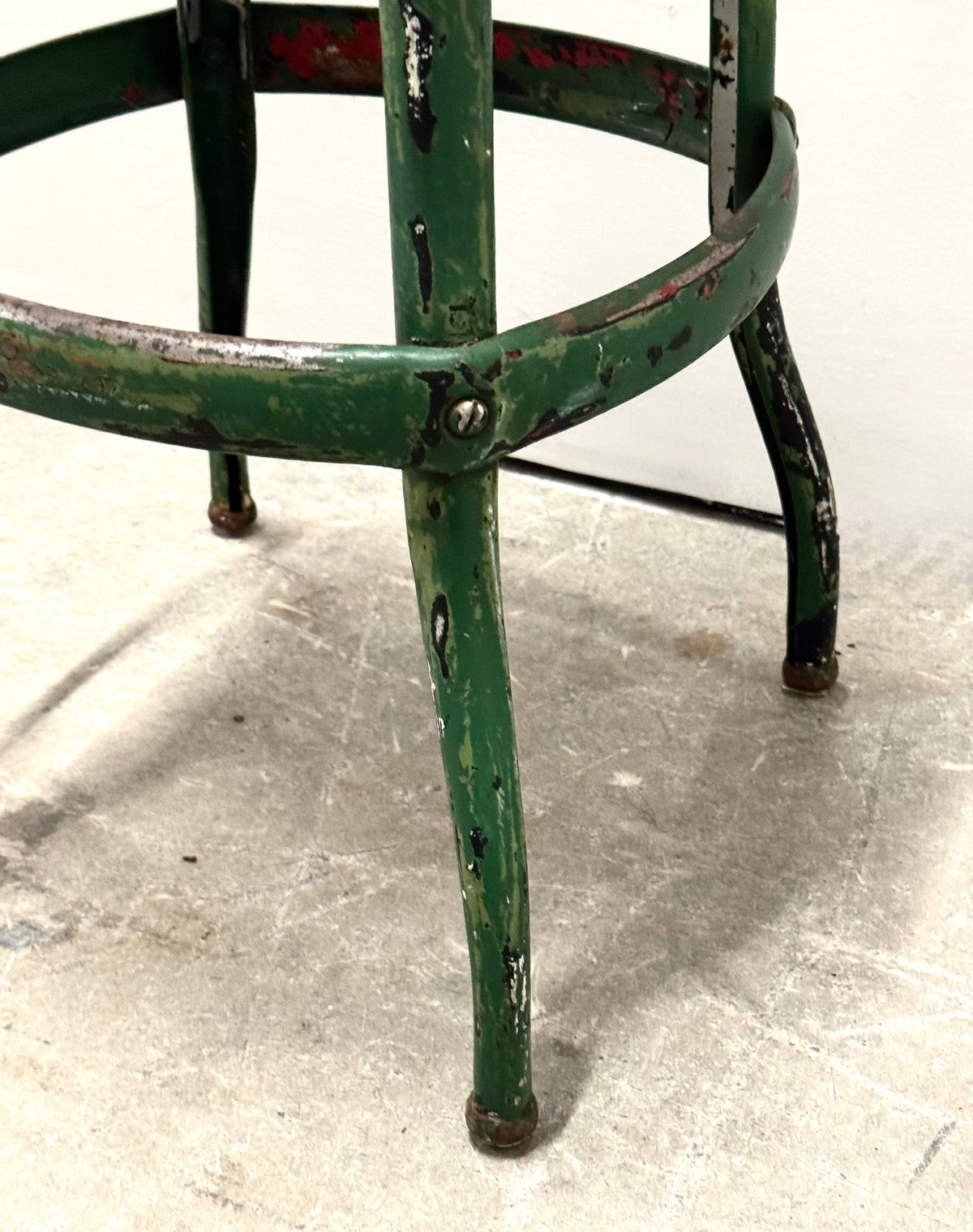 Vintage Rustic Distressed Stool