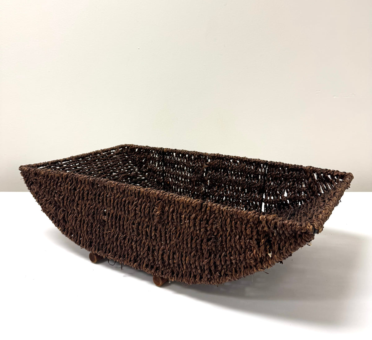 Dark Brown Seagrass Boat Basket