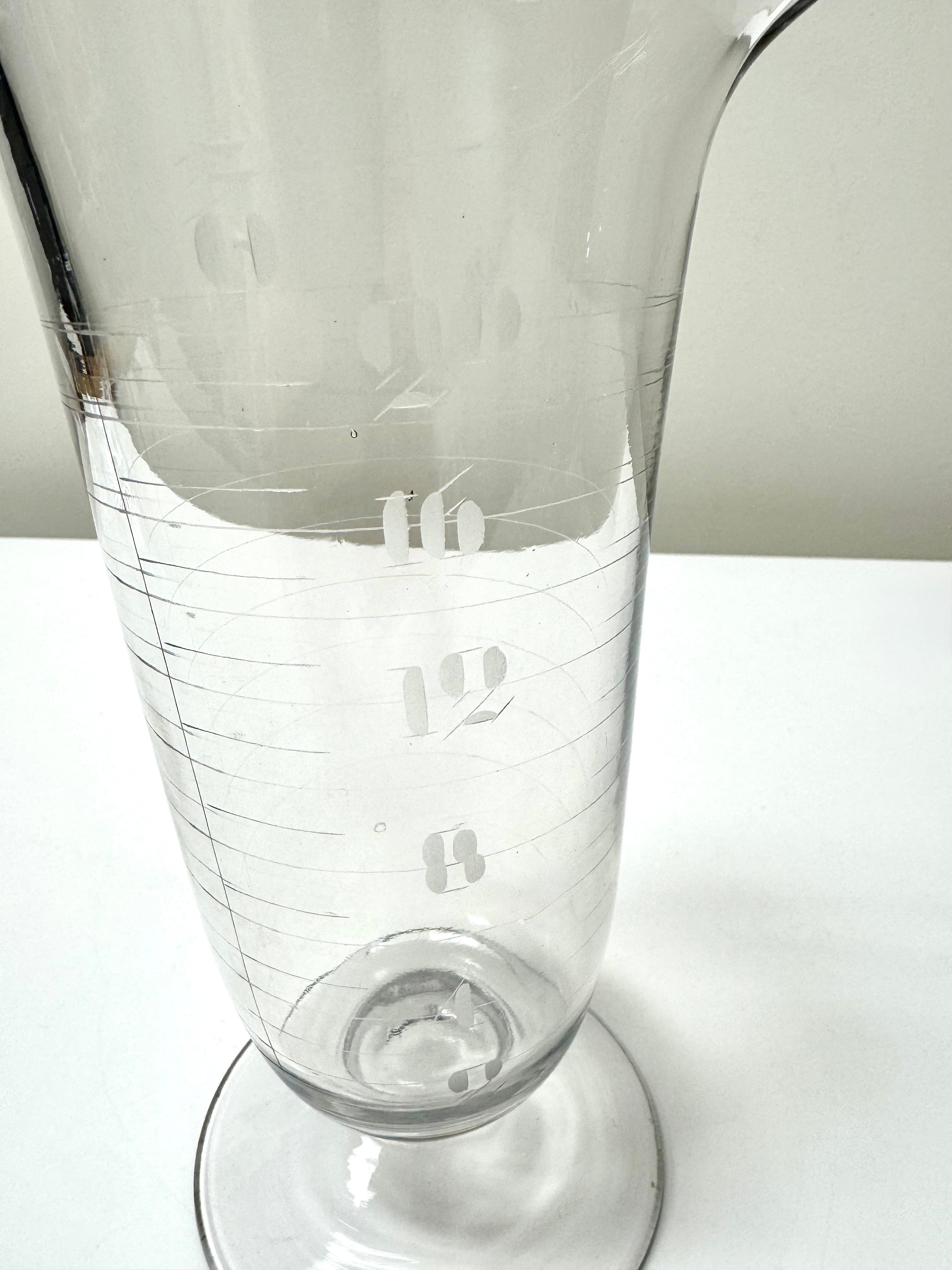 Vintage Footed Apothecary Beaker