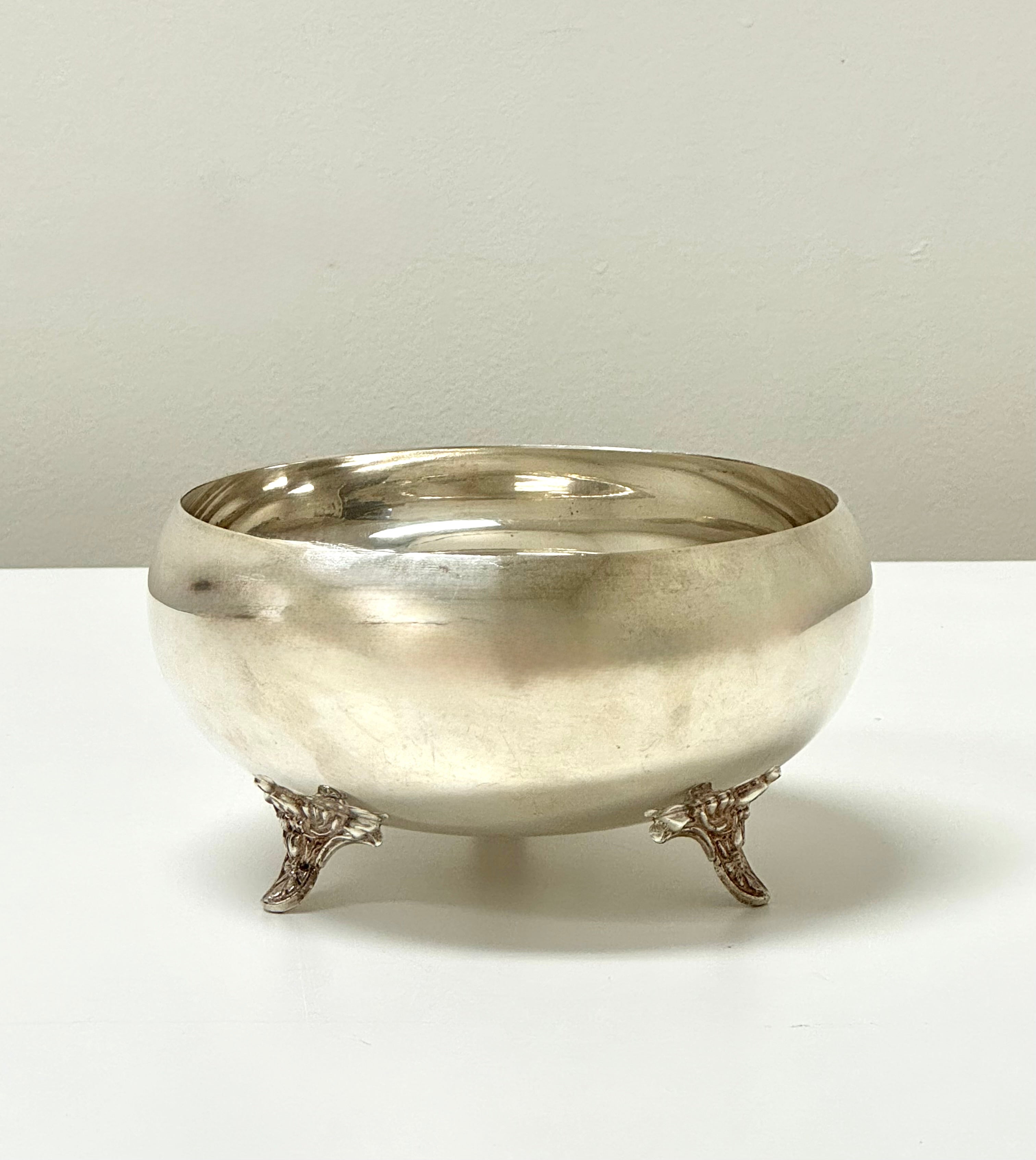 Vintage Silverplate 6-1/2" Footed Bowl