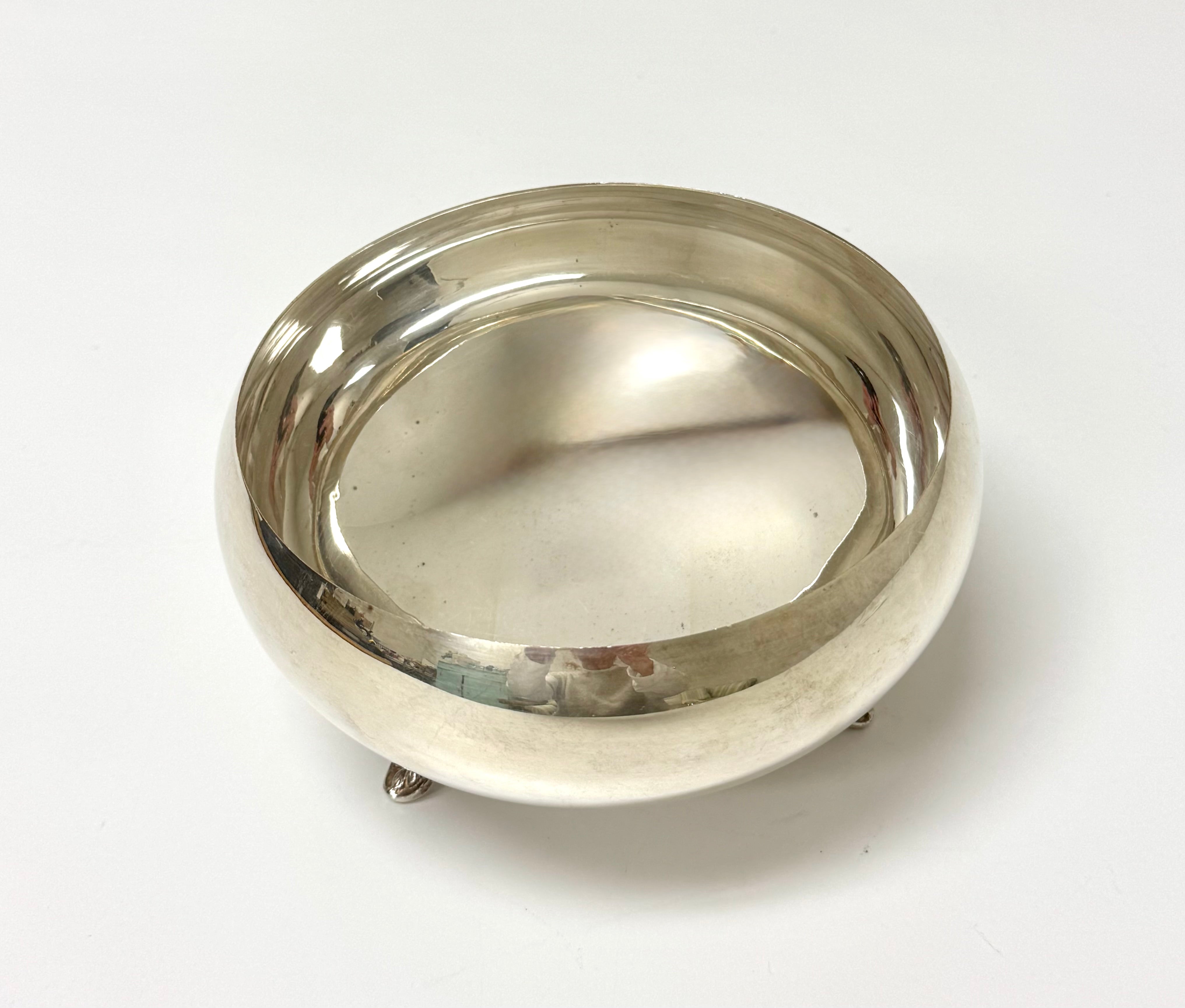 Vintage Silverplate 6-1/2" Footed Bowl