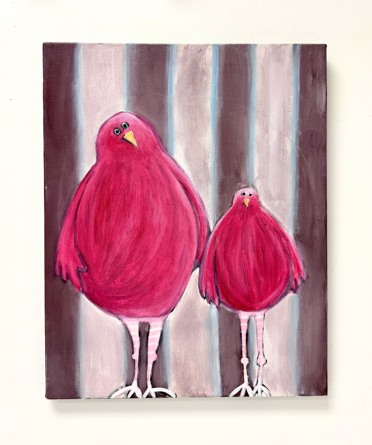 'Pink Birds' Original Painting