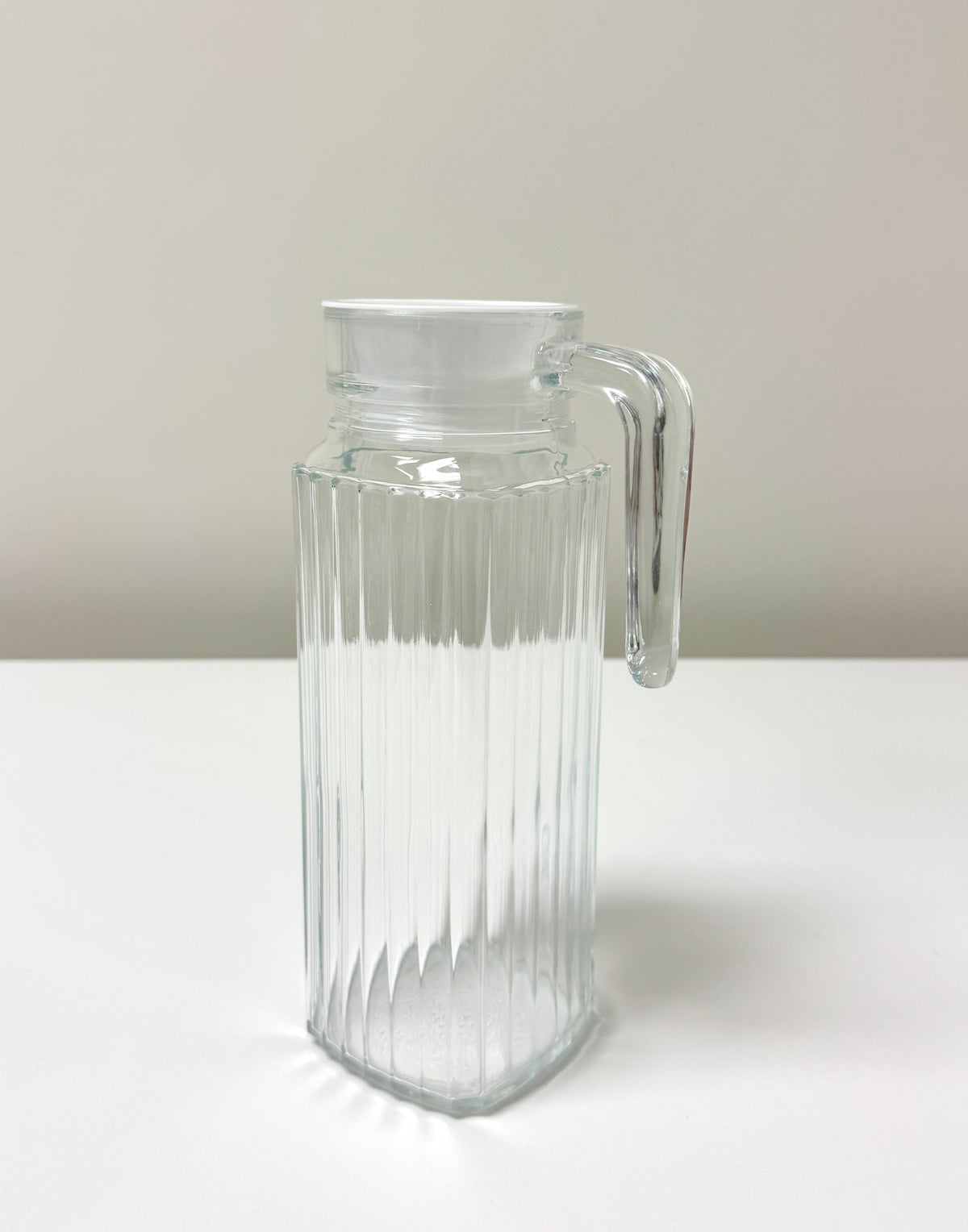 ARCOROC Ribbed Glass Refrigerator Pitcher