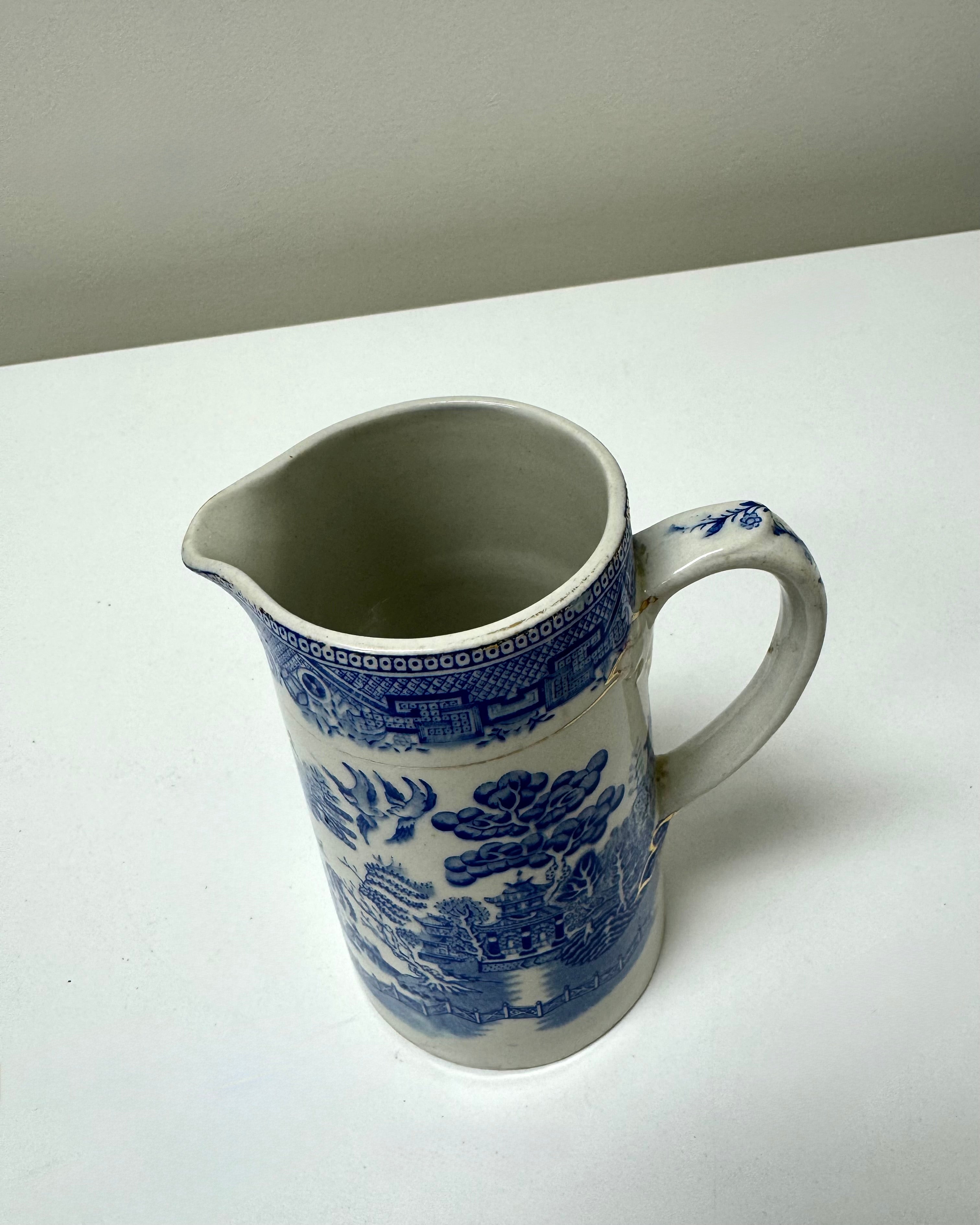 Vintage MYOTT 'Blue Willow' Pitcher
