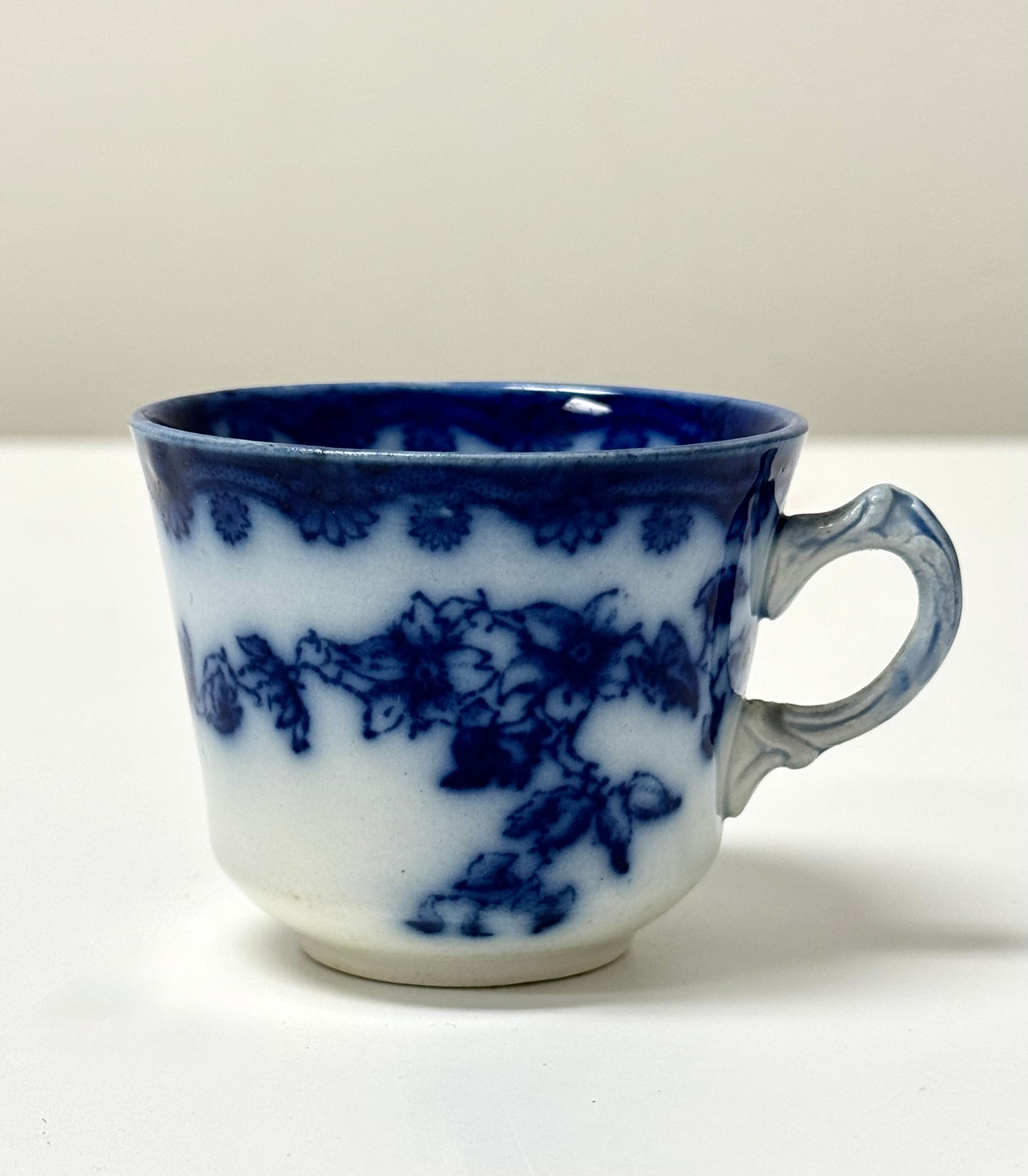 Antique Flow Blue Small Cup