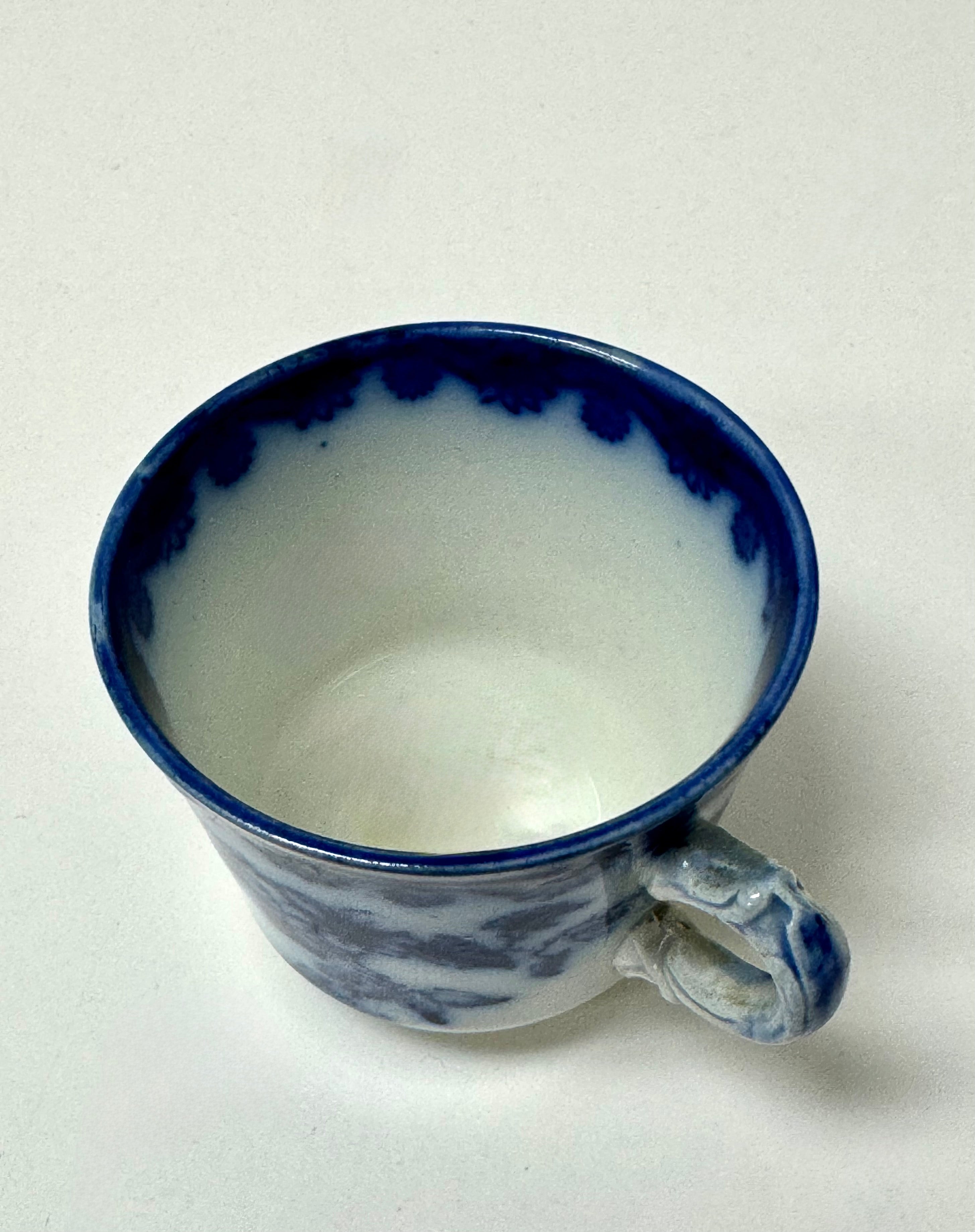 Antique Flow Blue Small Cup
