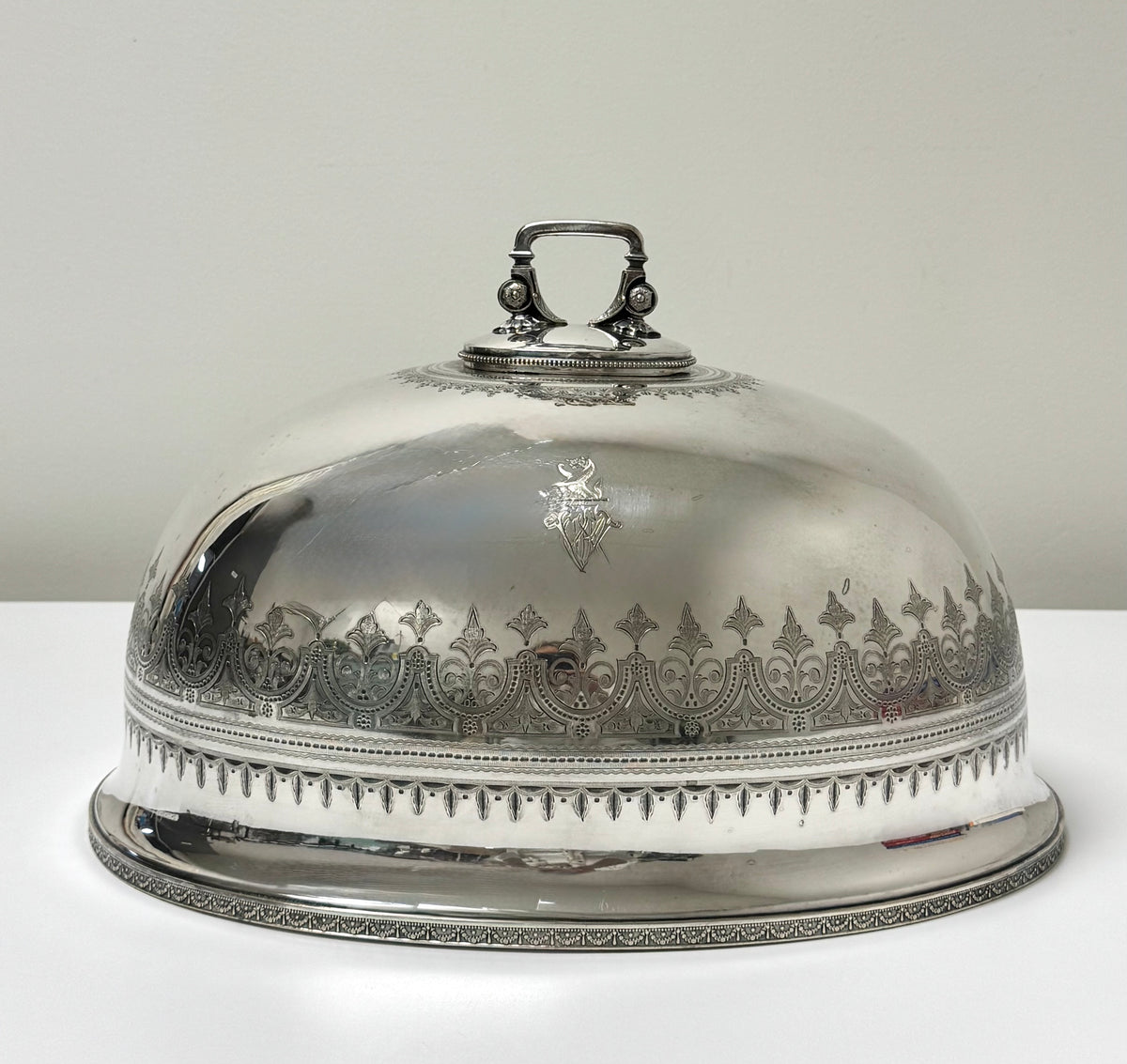 Antique Victorian Sheffield Silverplate Meat Dome