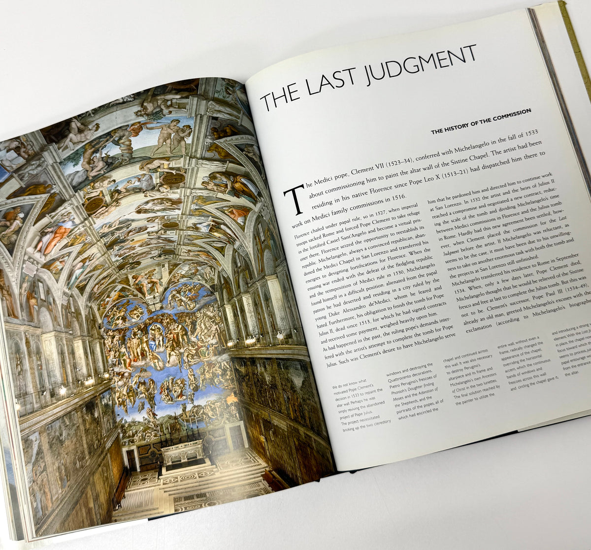 'Michelangelo Frescoes of the Sistine Chapel' Hardcover