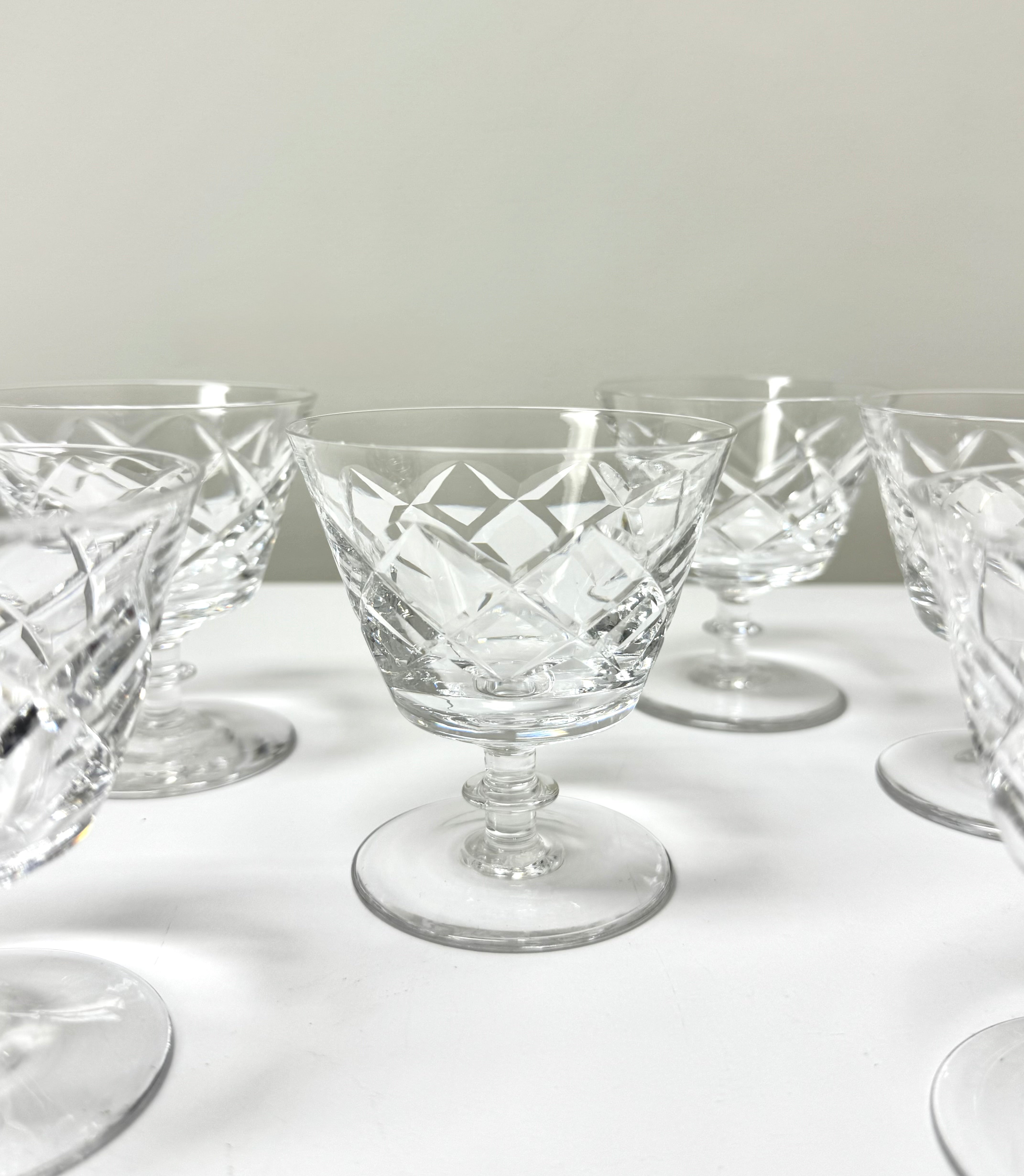 Edinburgh Crystal Low Sherbet Glasses Set of 6
