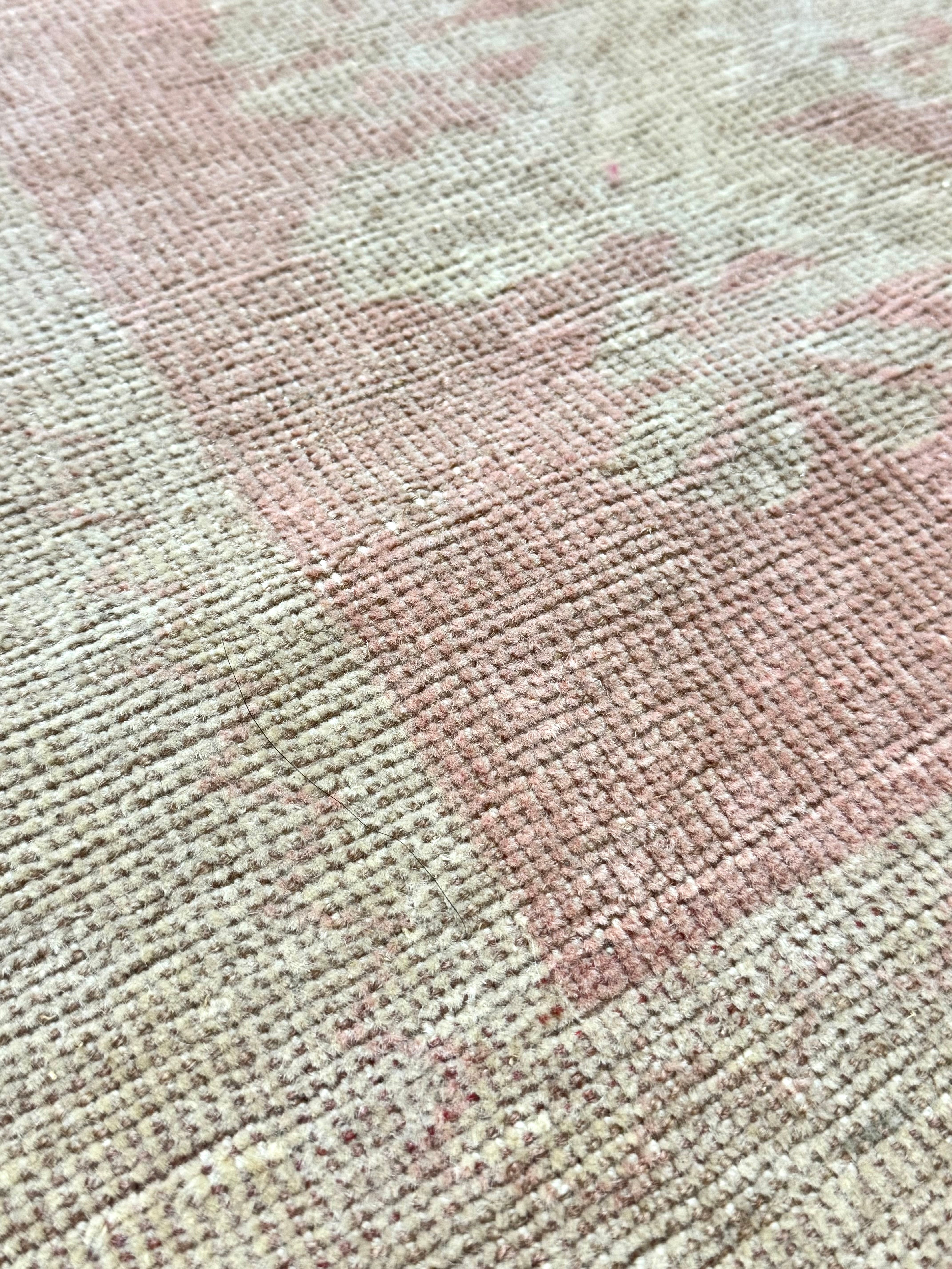 Turkish Oushak Hand-woven Distressed 5' x 8'-1" Rug