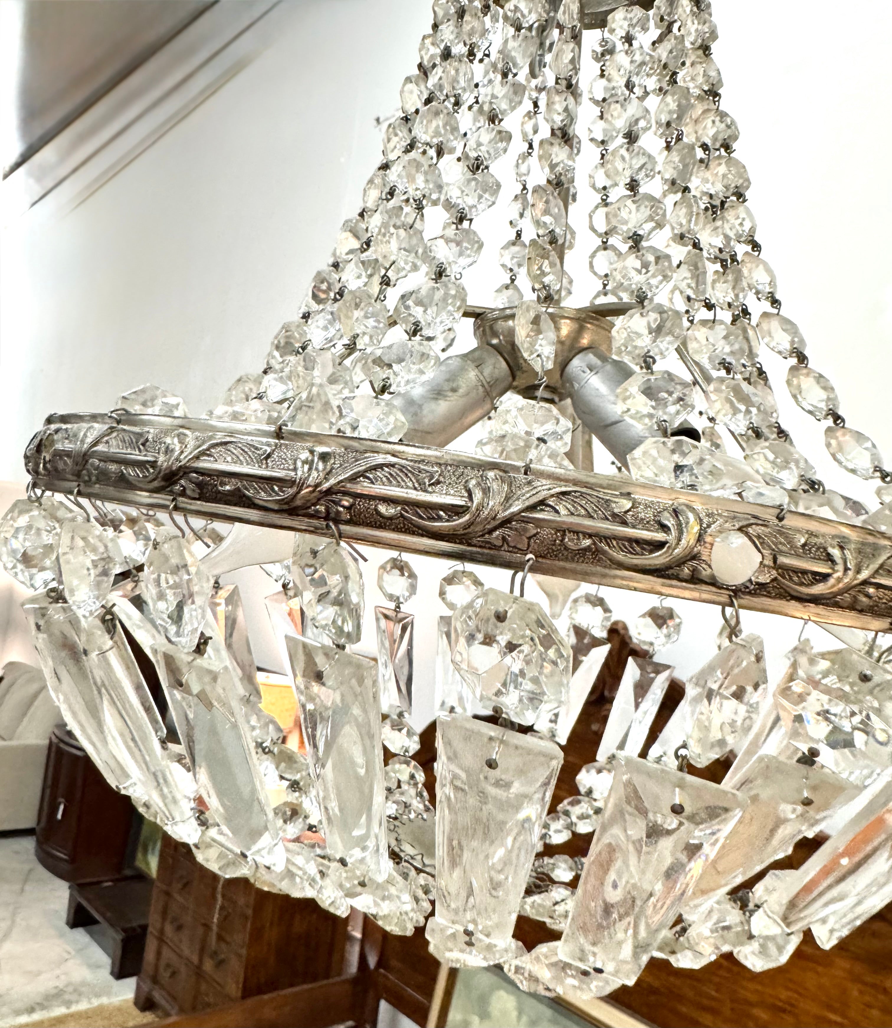 *HOLD* Petite French Empire Crystal Chandelier
