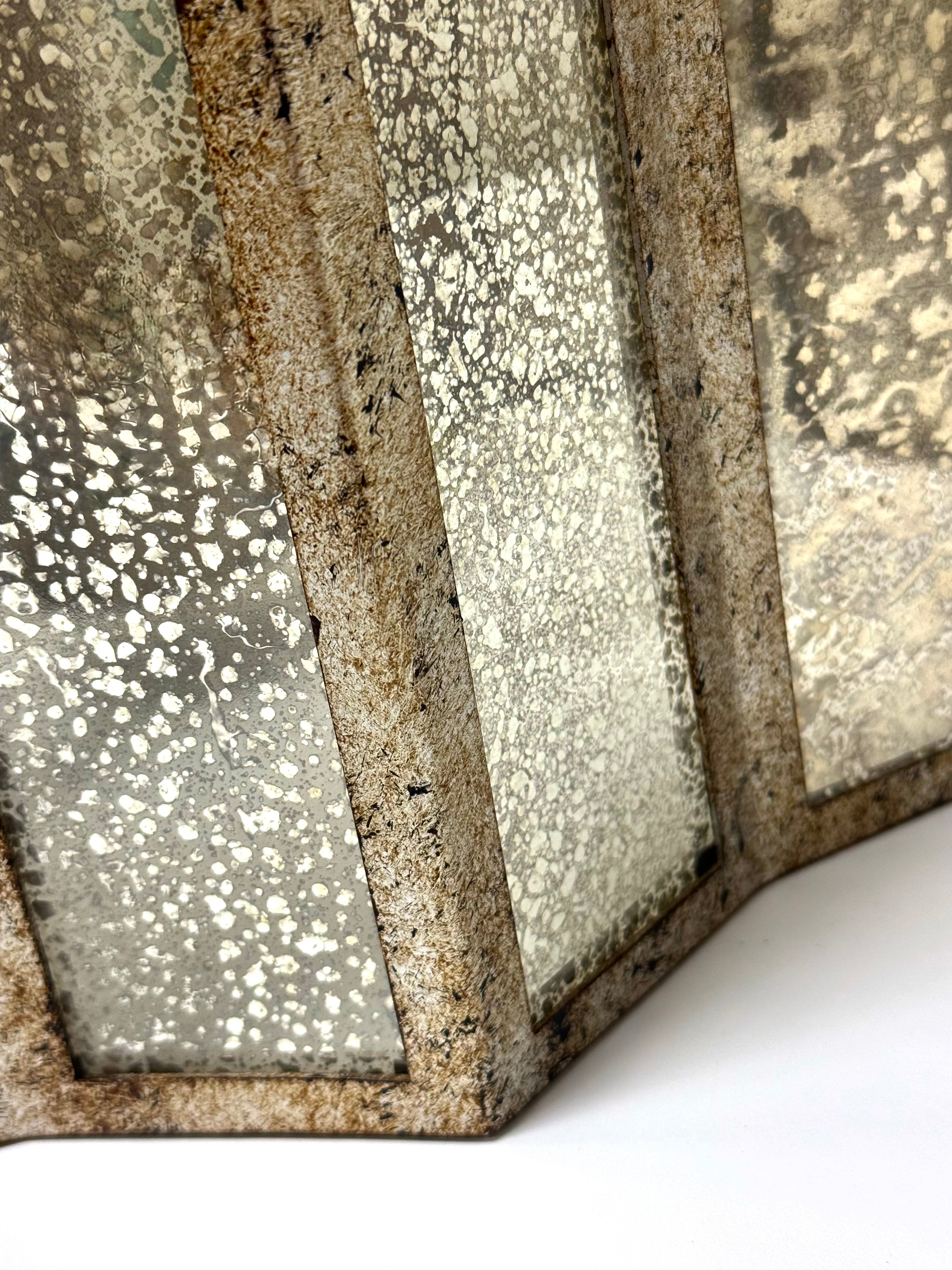 QUOIZEL Aged Gold & Mercury Glass Pendant Light
