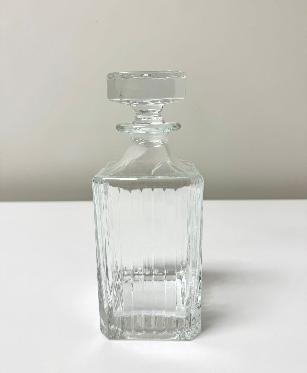 Fluted Cut Crystal Decanter