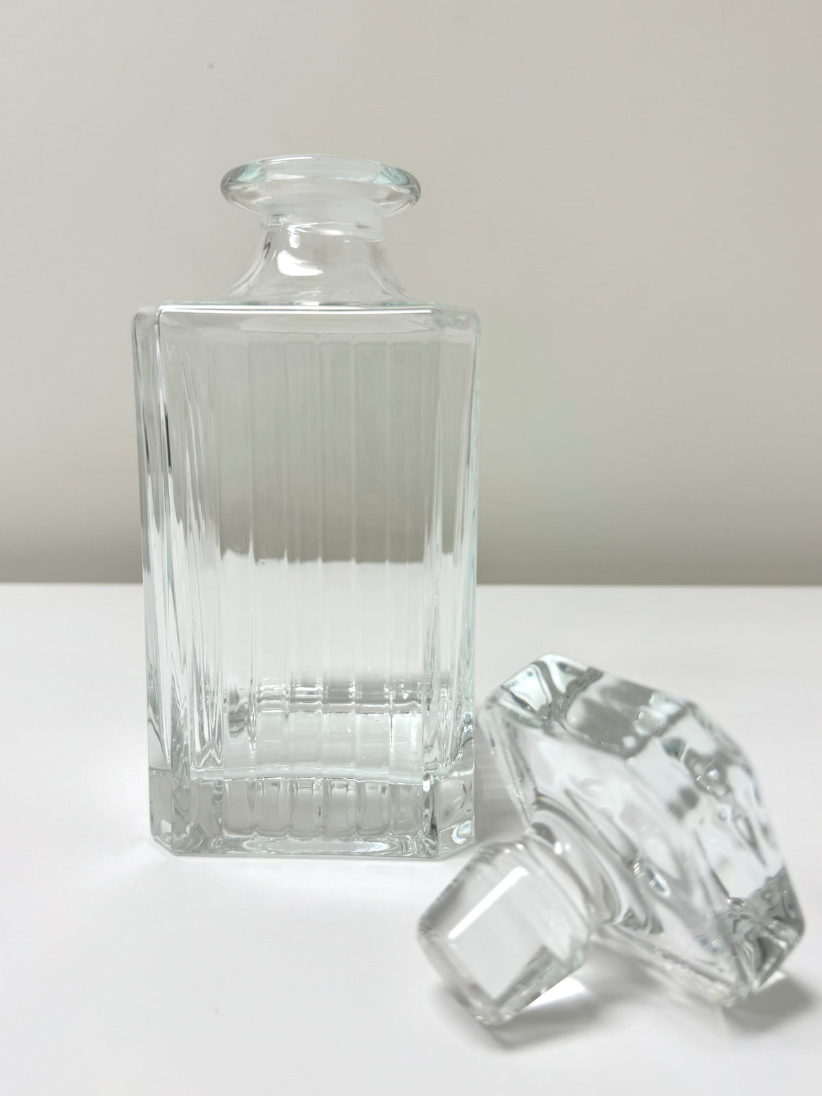 Fluted Cut Crystal Decanter