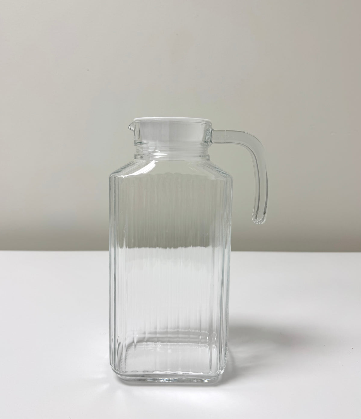 ARCOROC Ribbed Glass Refrigerator Pitcher