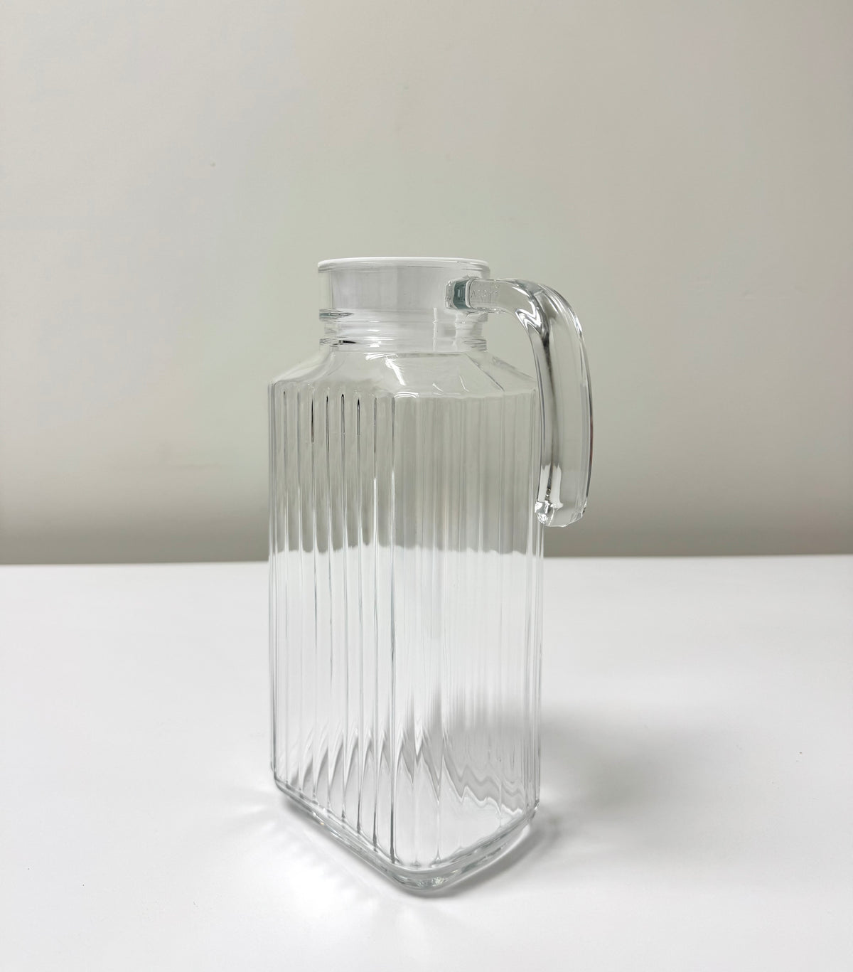 ARCOROC Ribbed Glass Refrigerator Pitcher