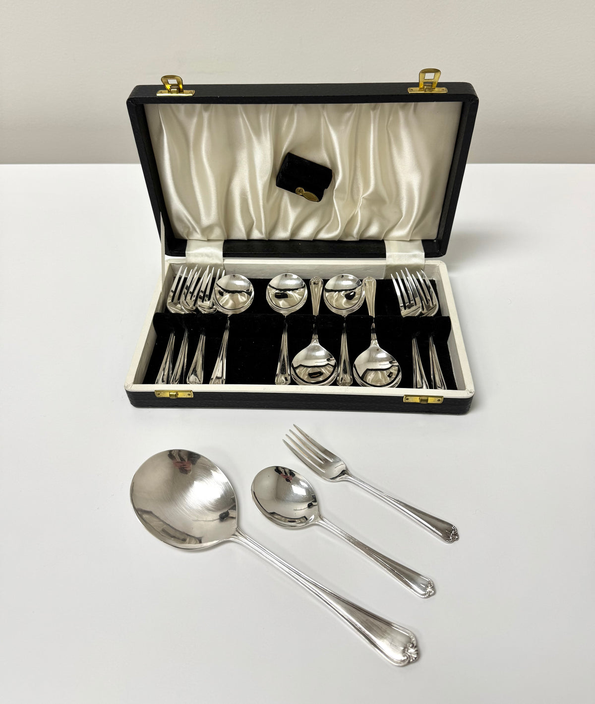 Antique Silverplate Dessert Set