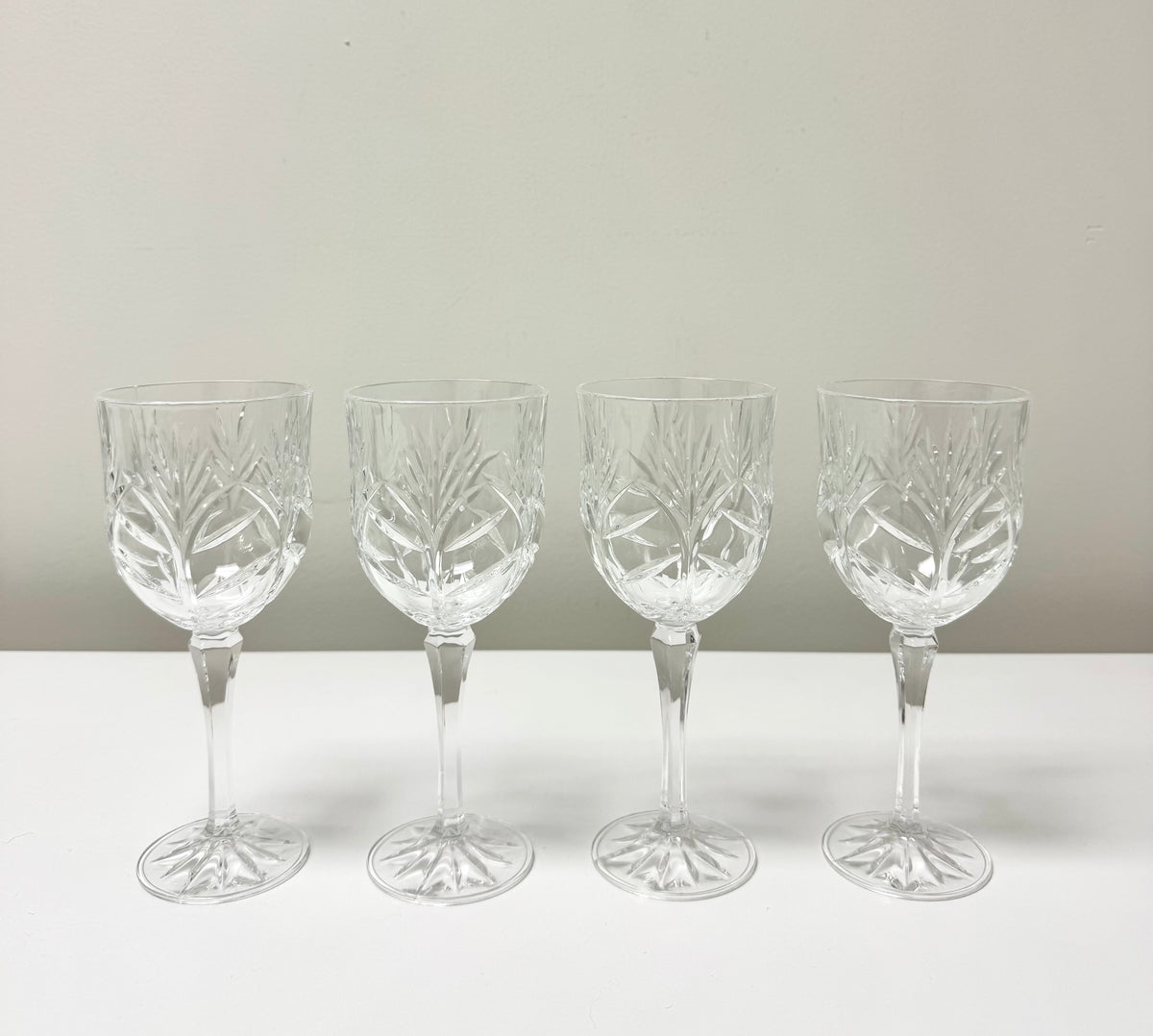FIFTH AVENUE 'Portico' Crystal Water Goblets Set of 4
