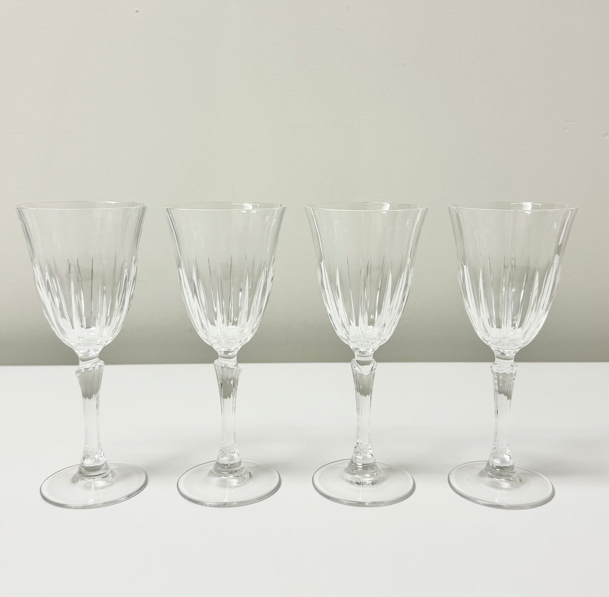 ROYAL CRYSTAL ROCK 'Recital' Crystal Water Goblets Set of 4