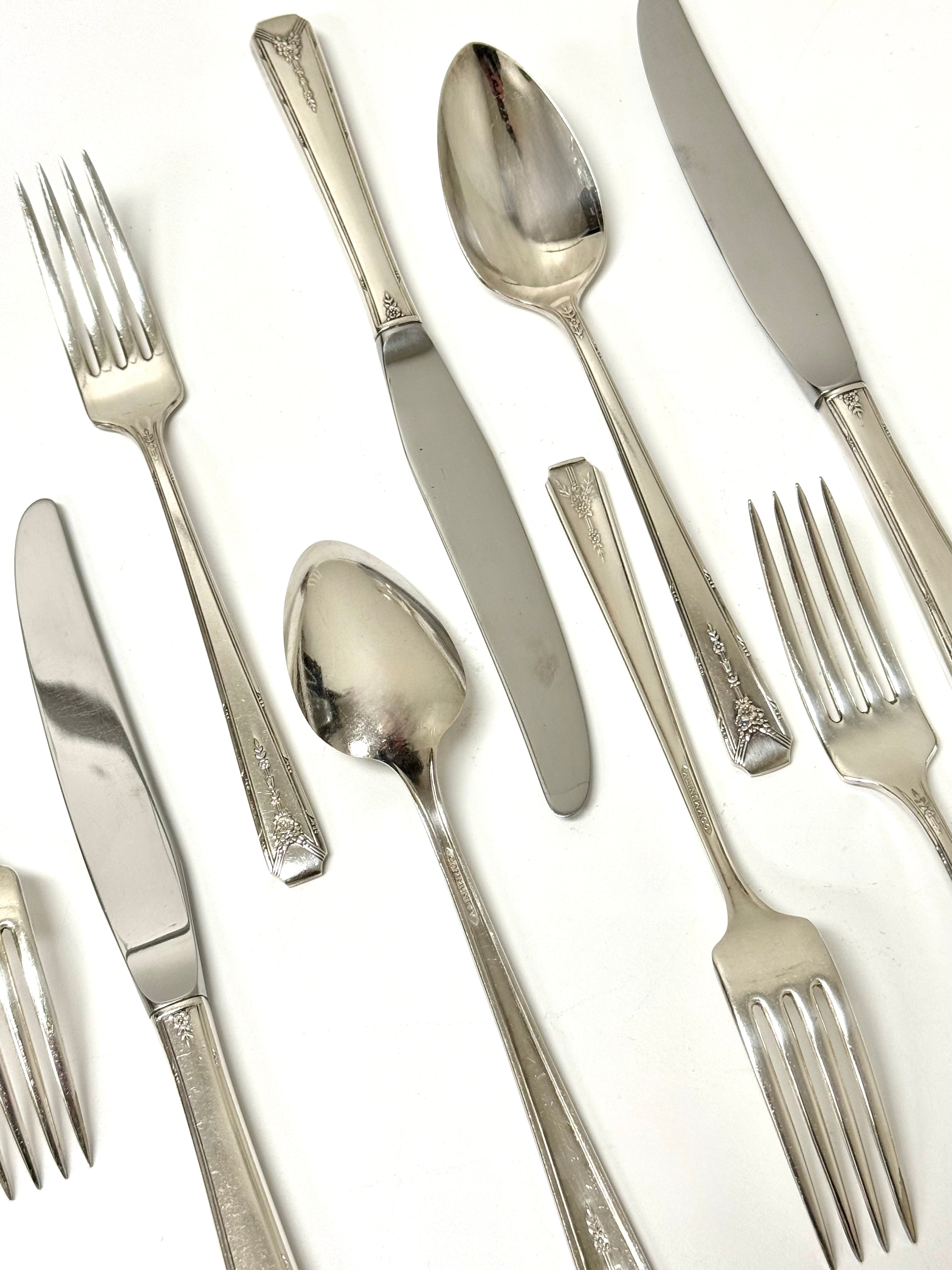 Vintage Silverplate Flatware Set of 12