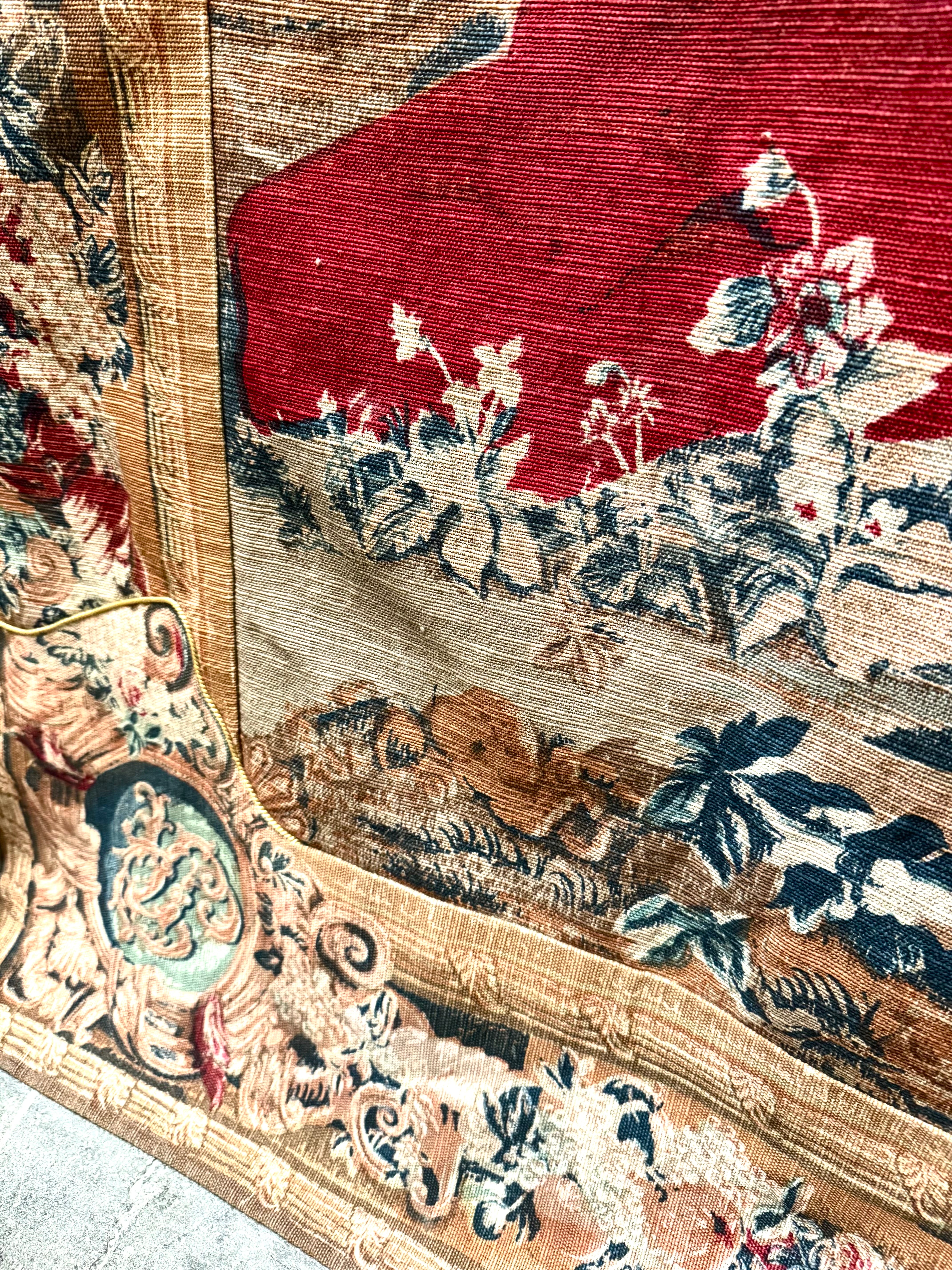 Vintage French 'Le Concert Avril' Wool Tapestry