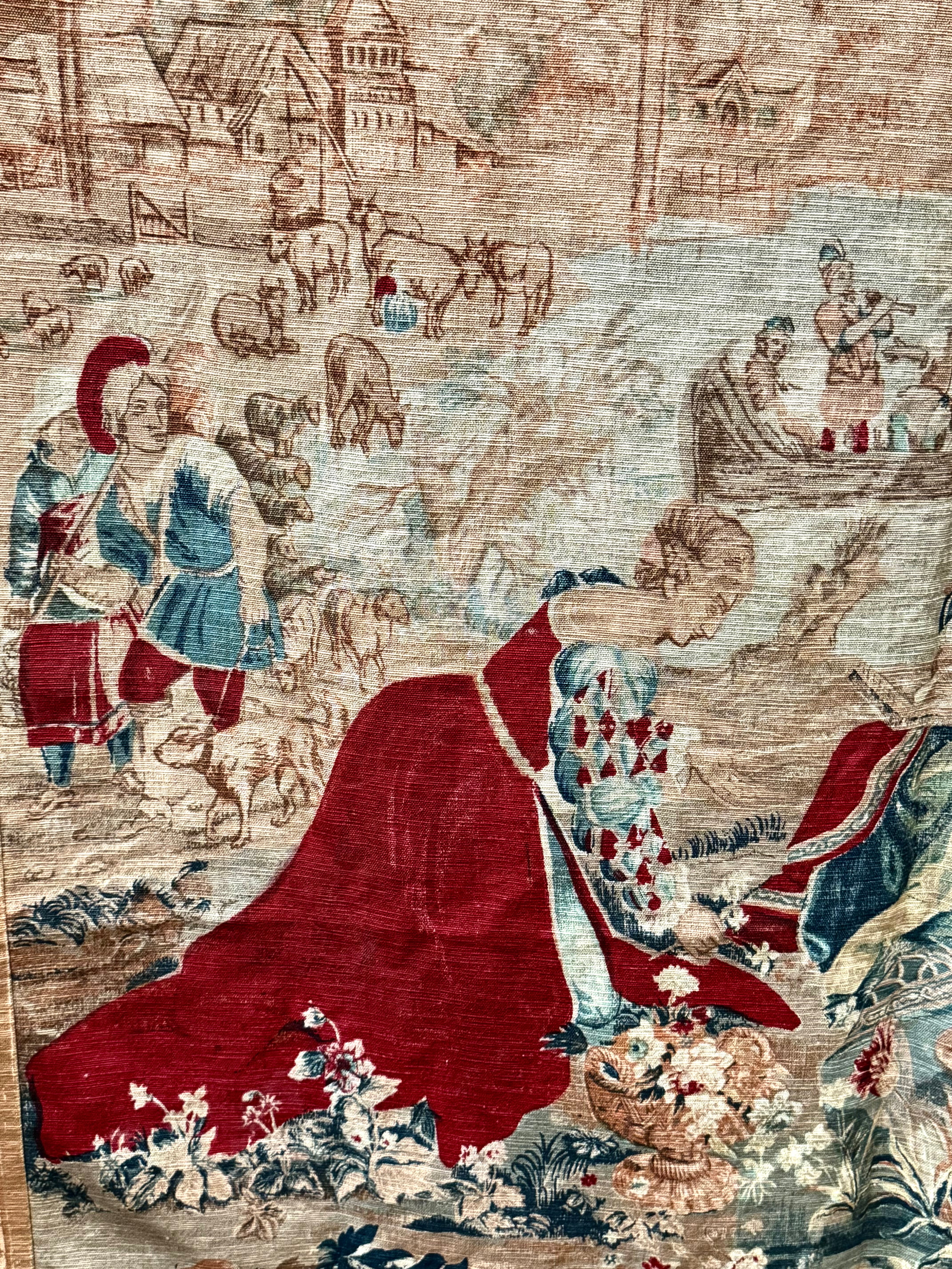 Vintage French 'Le Concert Avril' Wool Tapestry
