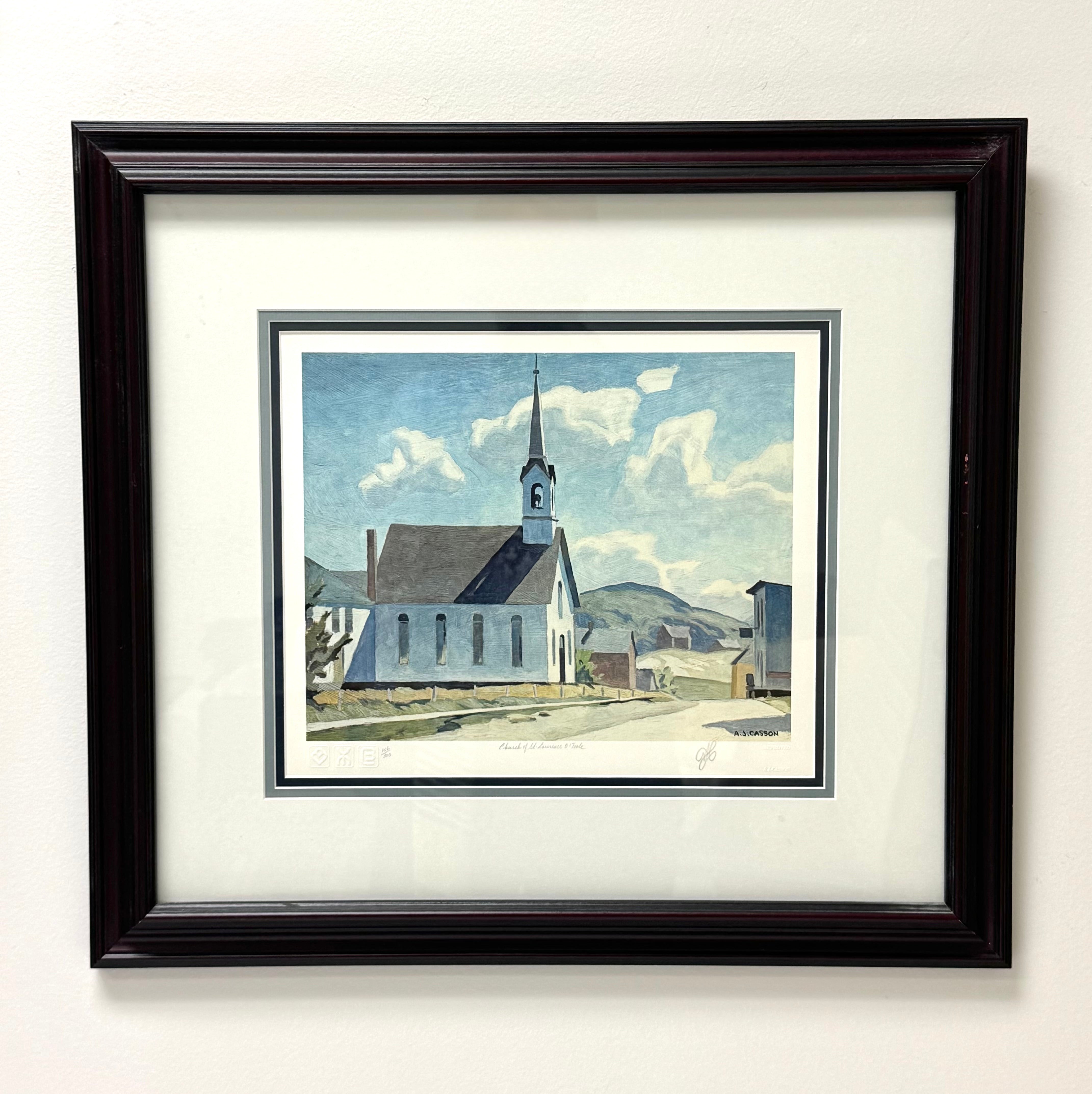 A. J. CASSON 'Church of St. Laurence O'Toole' Limited Edition Signed Print