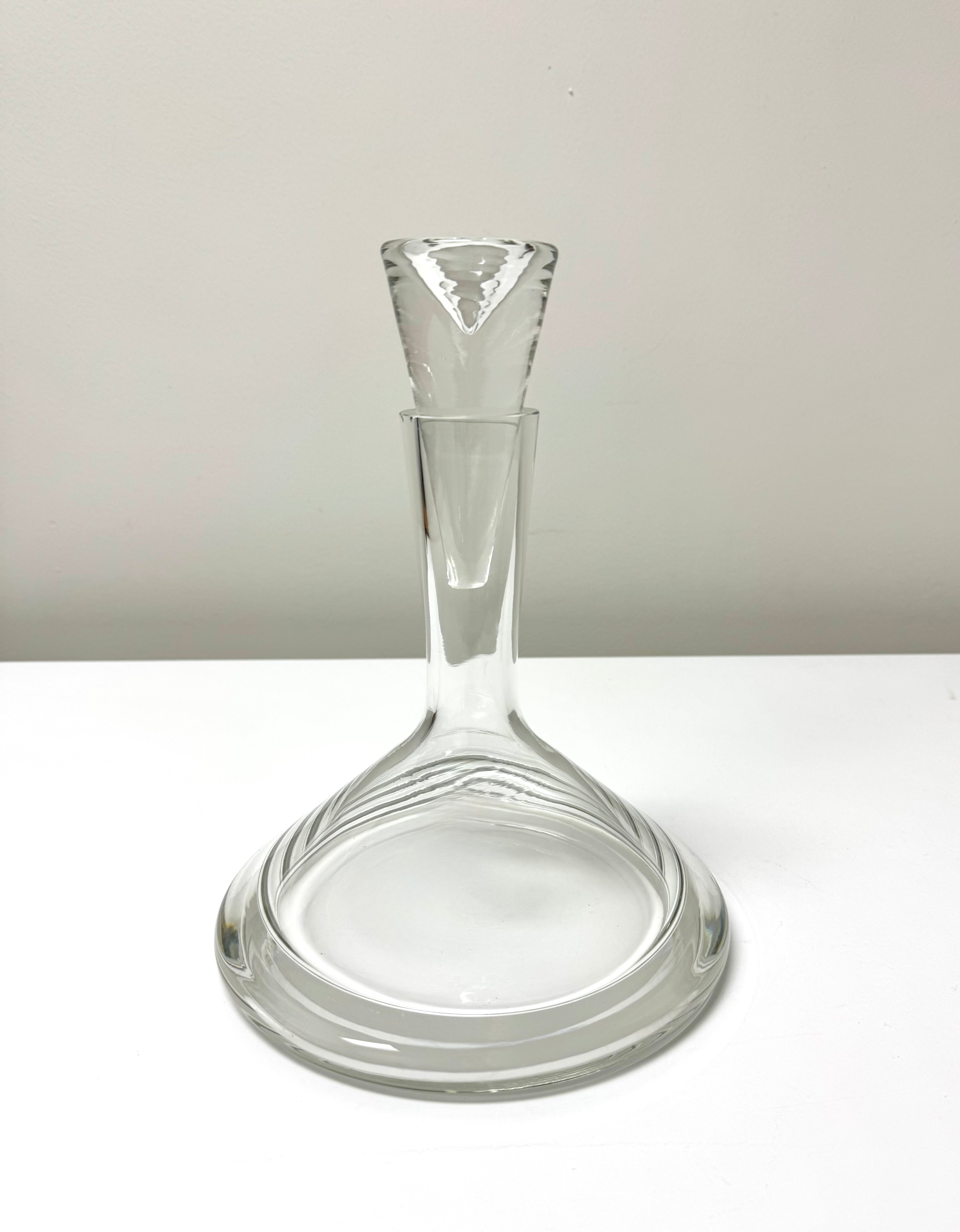 Conical Glass Ship Decanter