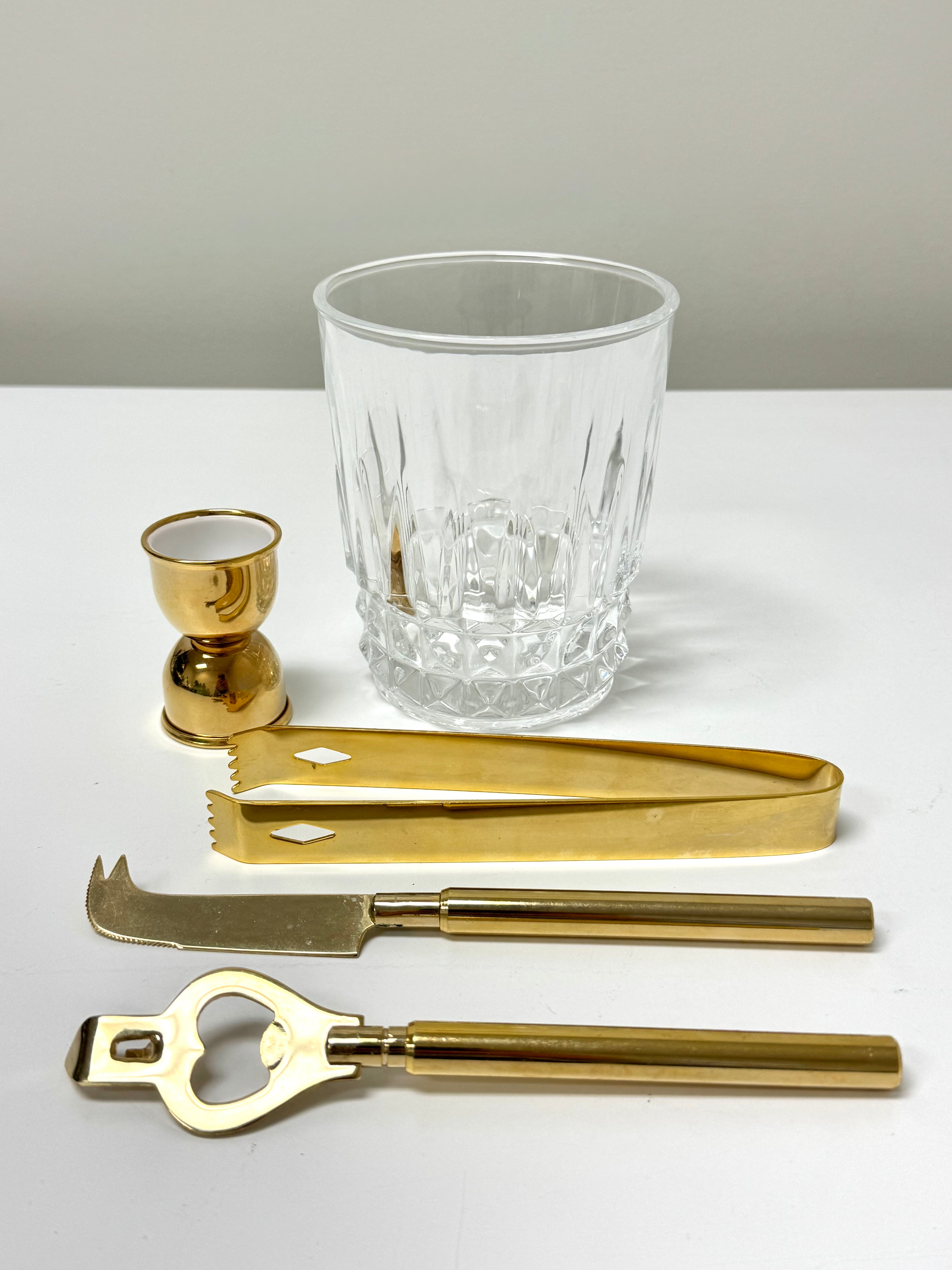 CRISTAL D'ARQUES Ice Bucket & Bar Tools