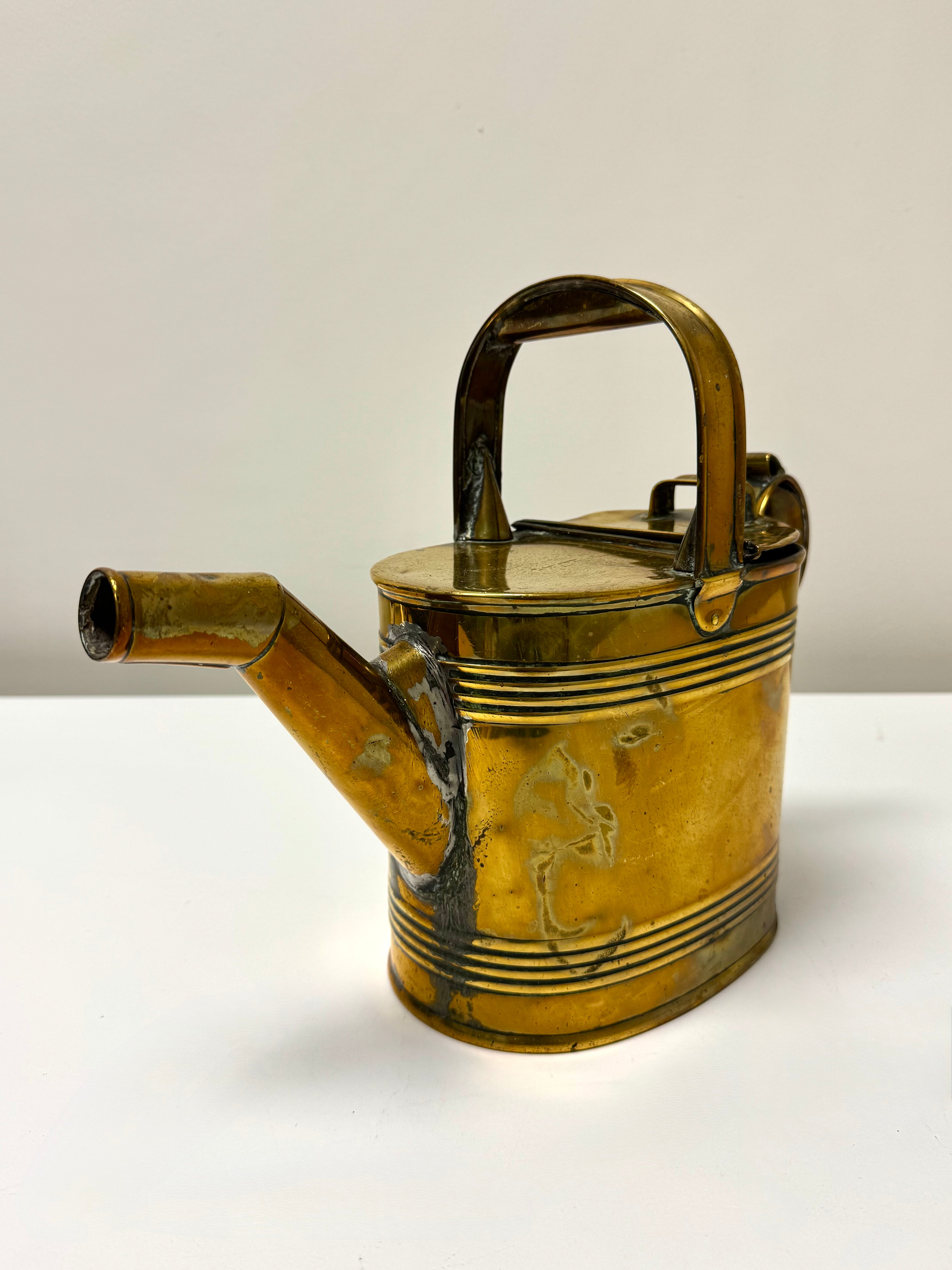 Antique H.F. & Co. Brass Watering Can